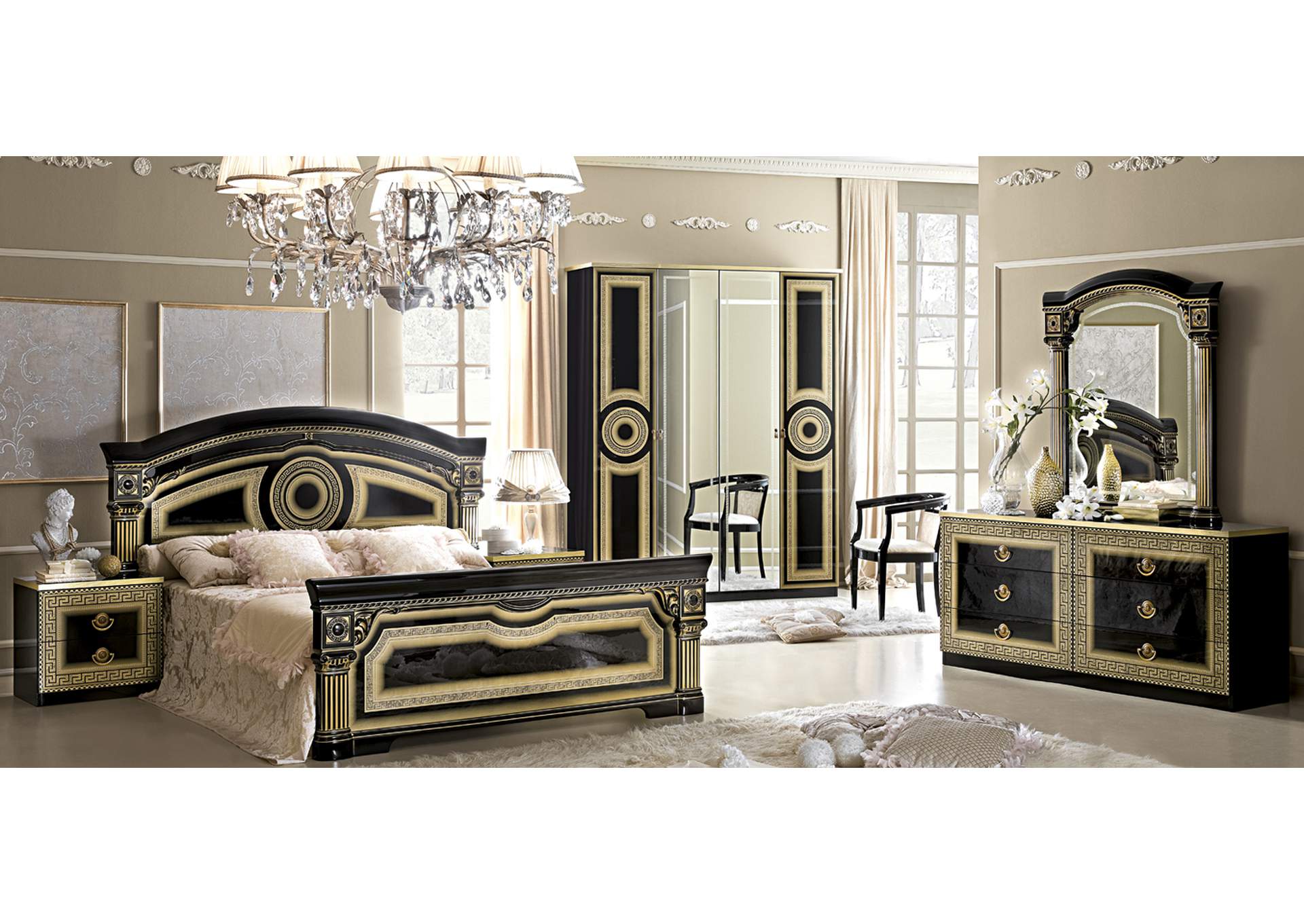 Aida Bed Black with Gold SET image 6