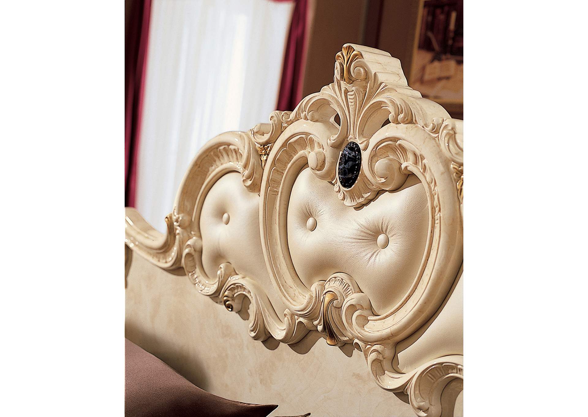 Barocco Ivory Bedroom SET image 7