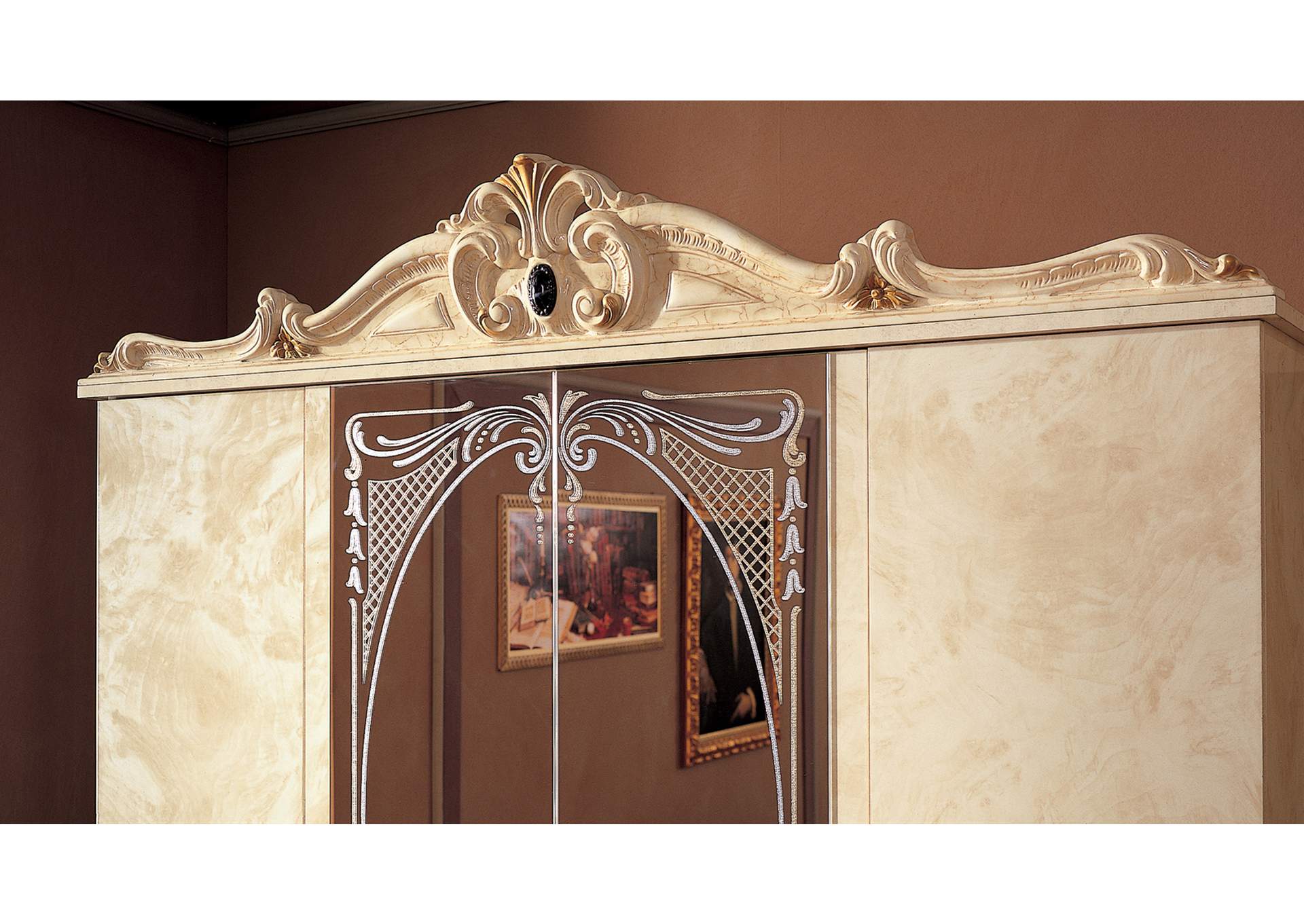 Barocco Ivory Bedroom SET image 8