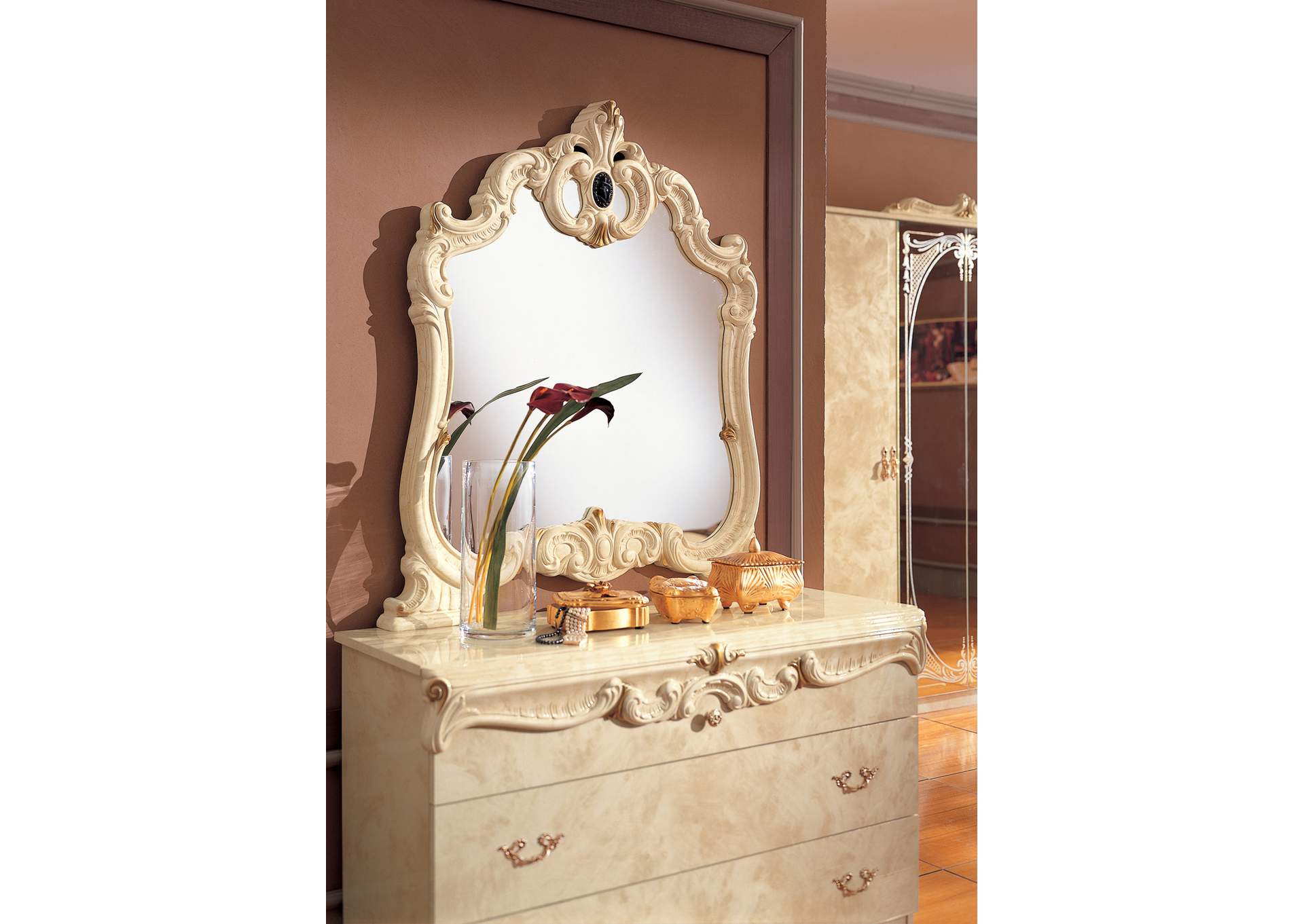 Barocco Ivory Bedroom SET image 9
