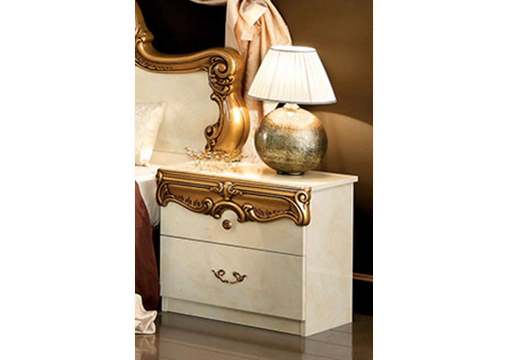 Barocco Ivory with Gold Bedroom SET image 7