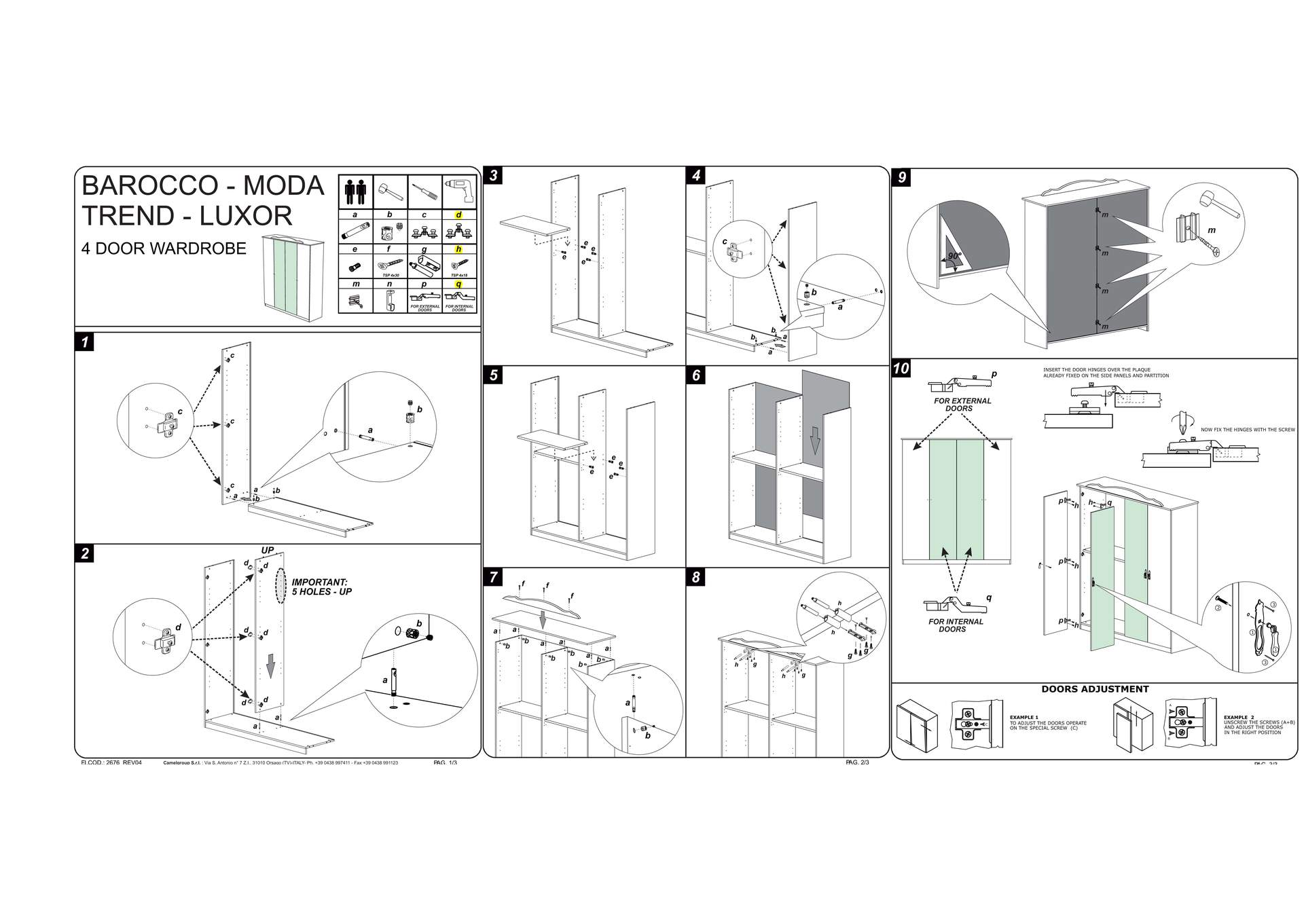 Barocco Ivory with Gold Bedroom SET image 4