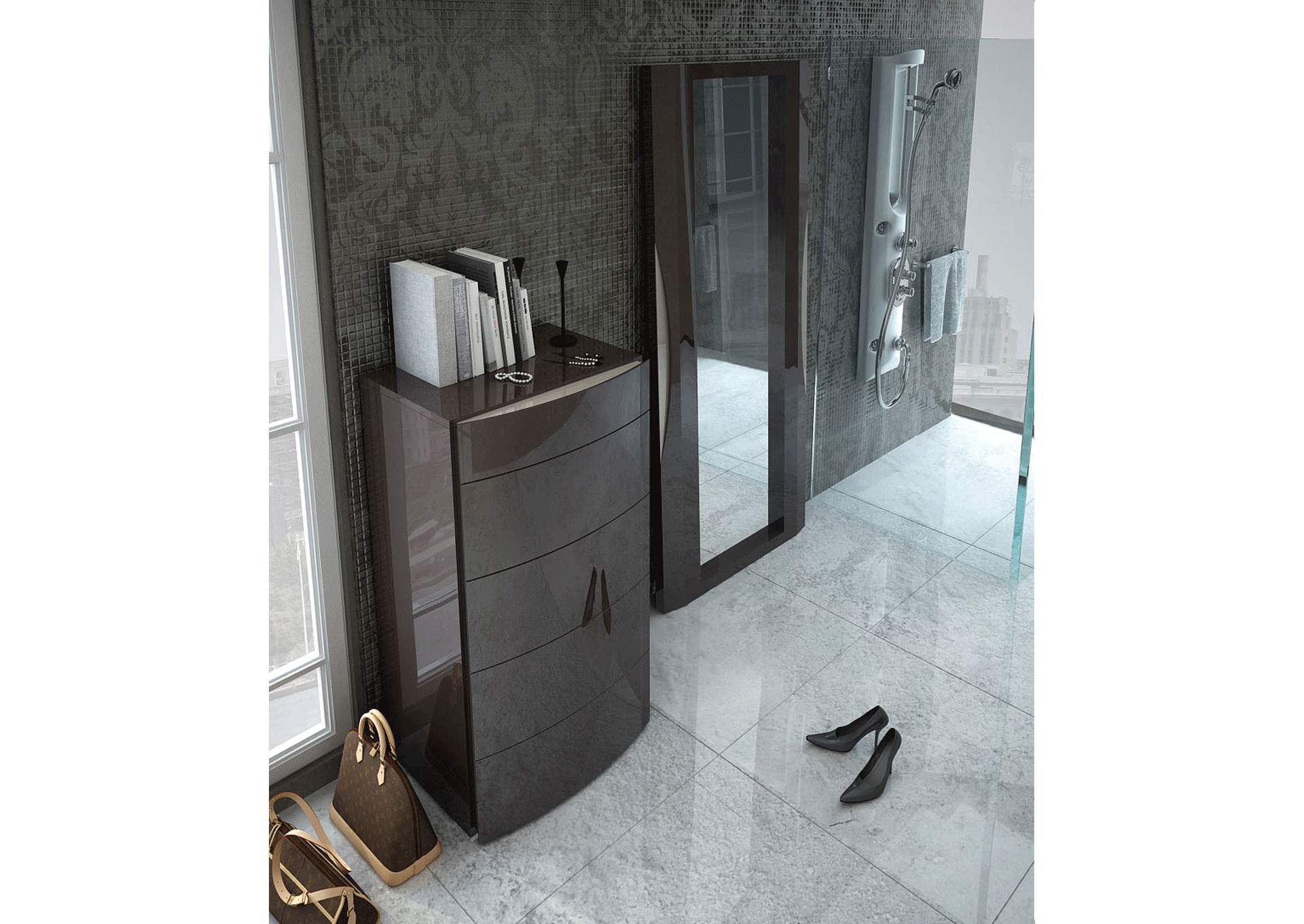 Barcelona Chest/ Standing Mirror SET image 3