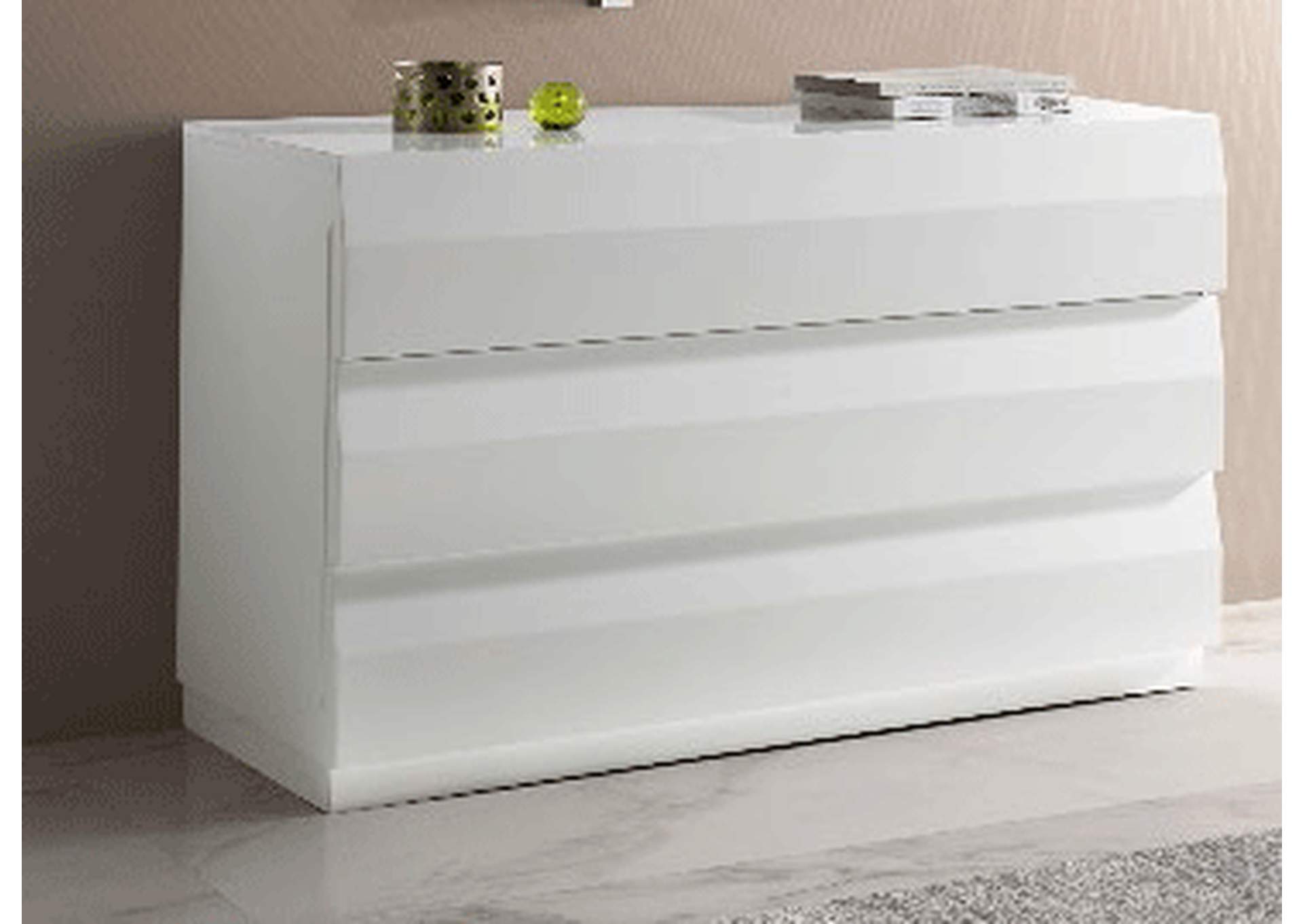 C-152 White Dresser & E-100 Mirror SET image 3