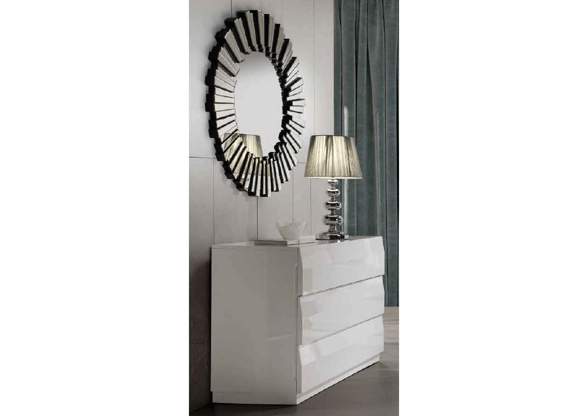 C-152 White Dresser & E-100 Mirror SET image 5