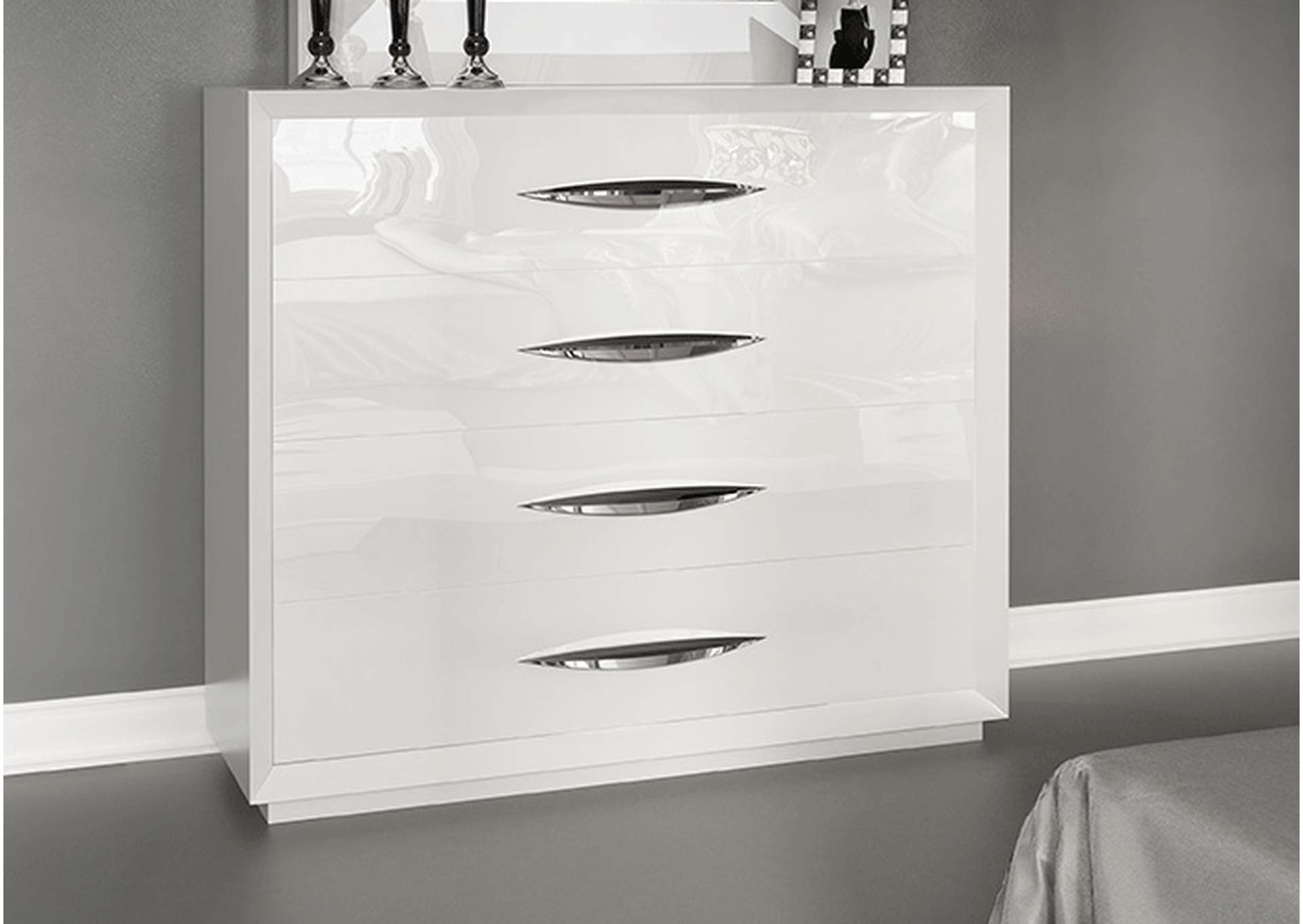 Carmen Single Dresser White SET image 1