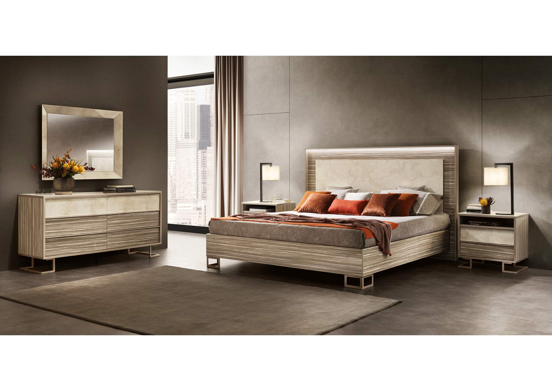 Luce Double Dresser / Mirror SET image 3