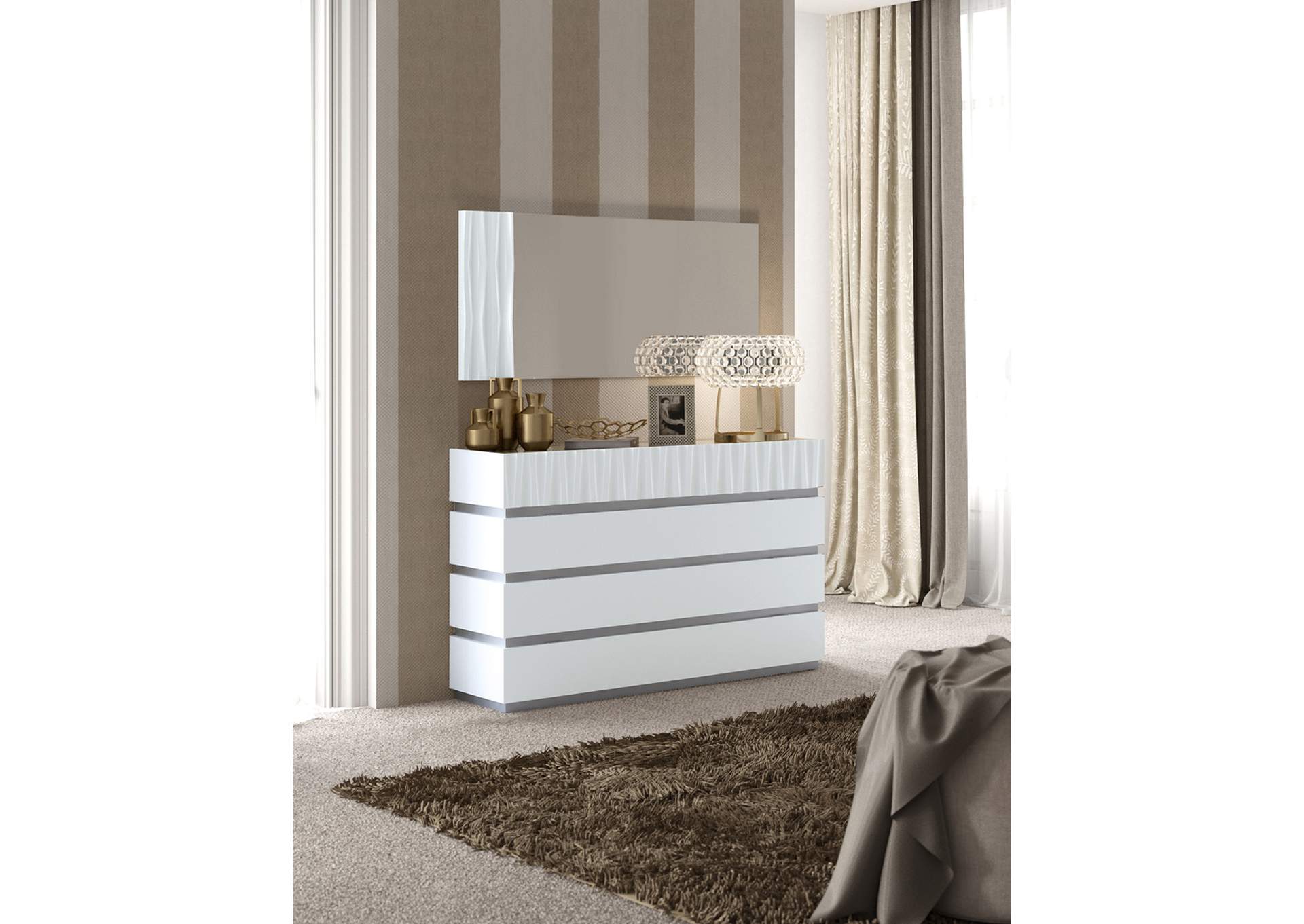 Marina Double Dresser White SET image 3