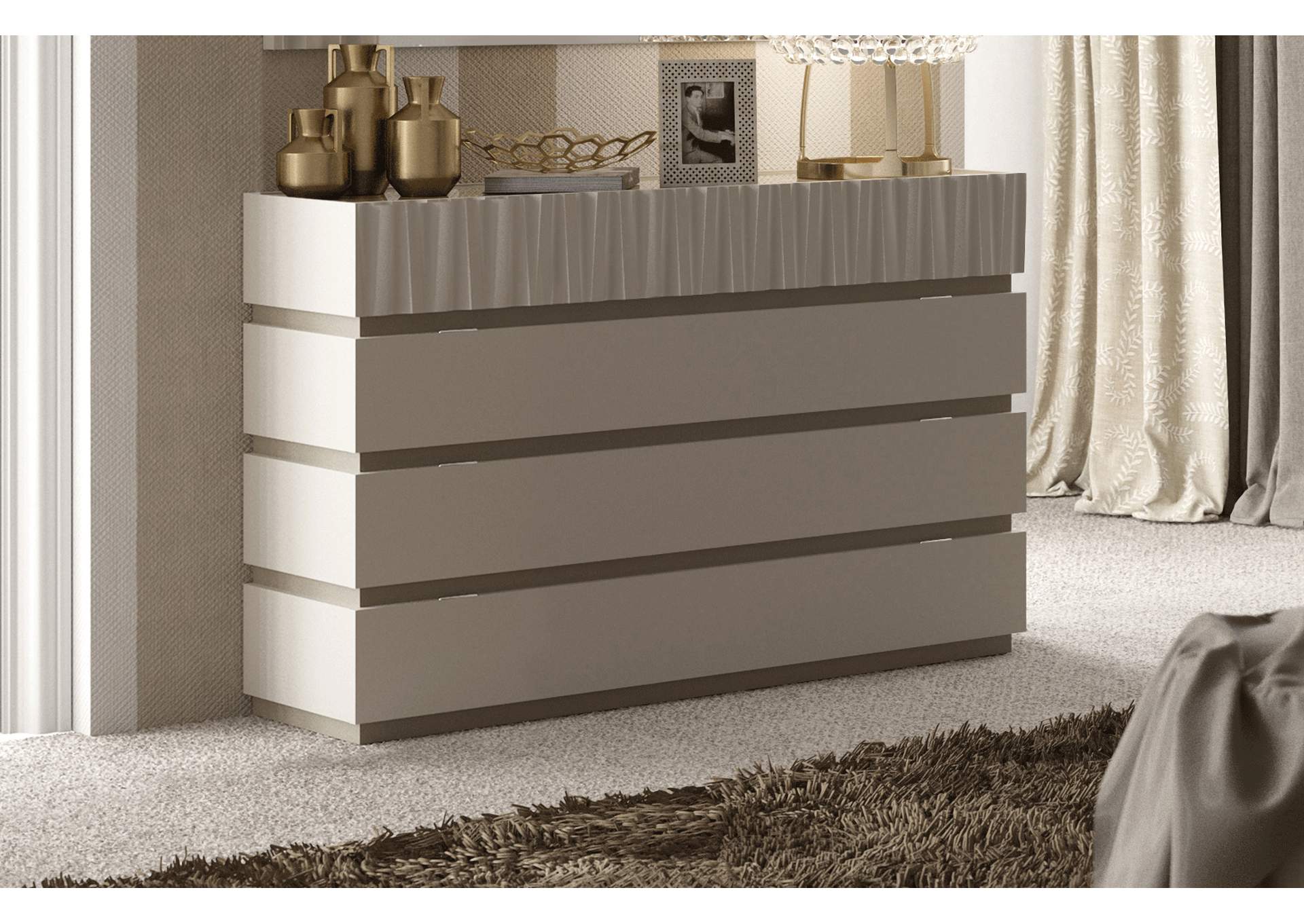 Marina Single Dresser Taupe SET image 1