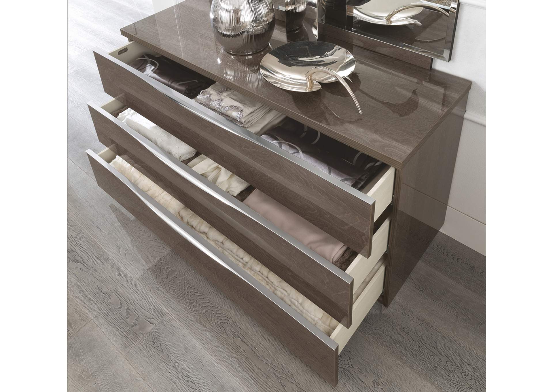 Platinum Legno Dresser And Mirror Silver Birch SET image 3