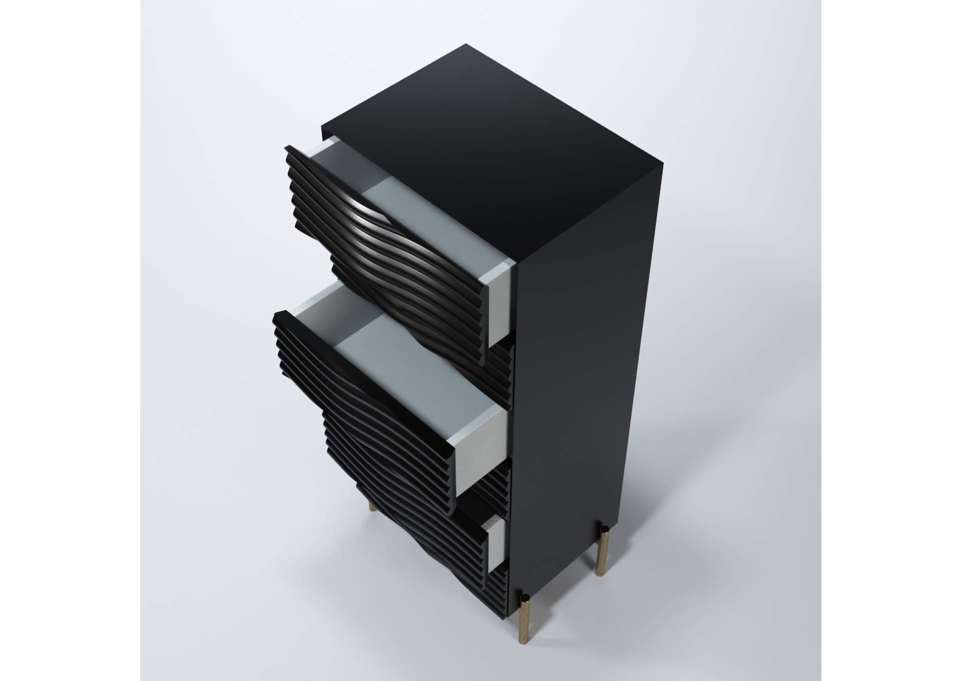 Wave Dark Grey Chest SET image 5