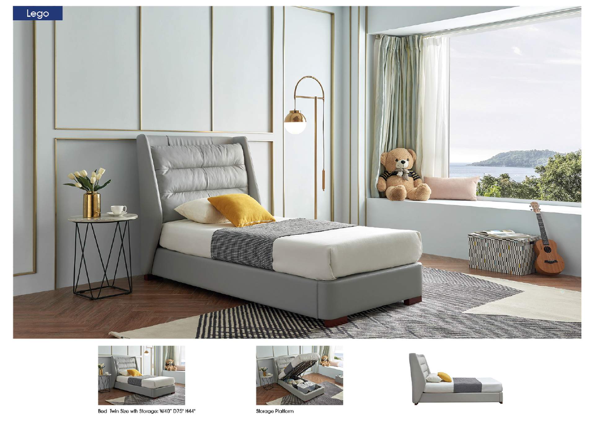 Lego Twin Bed with Storage SET image 10