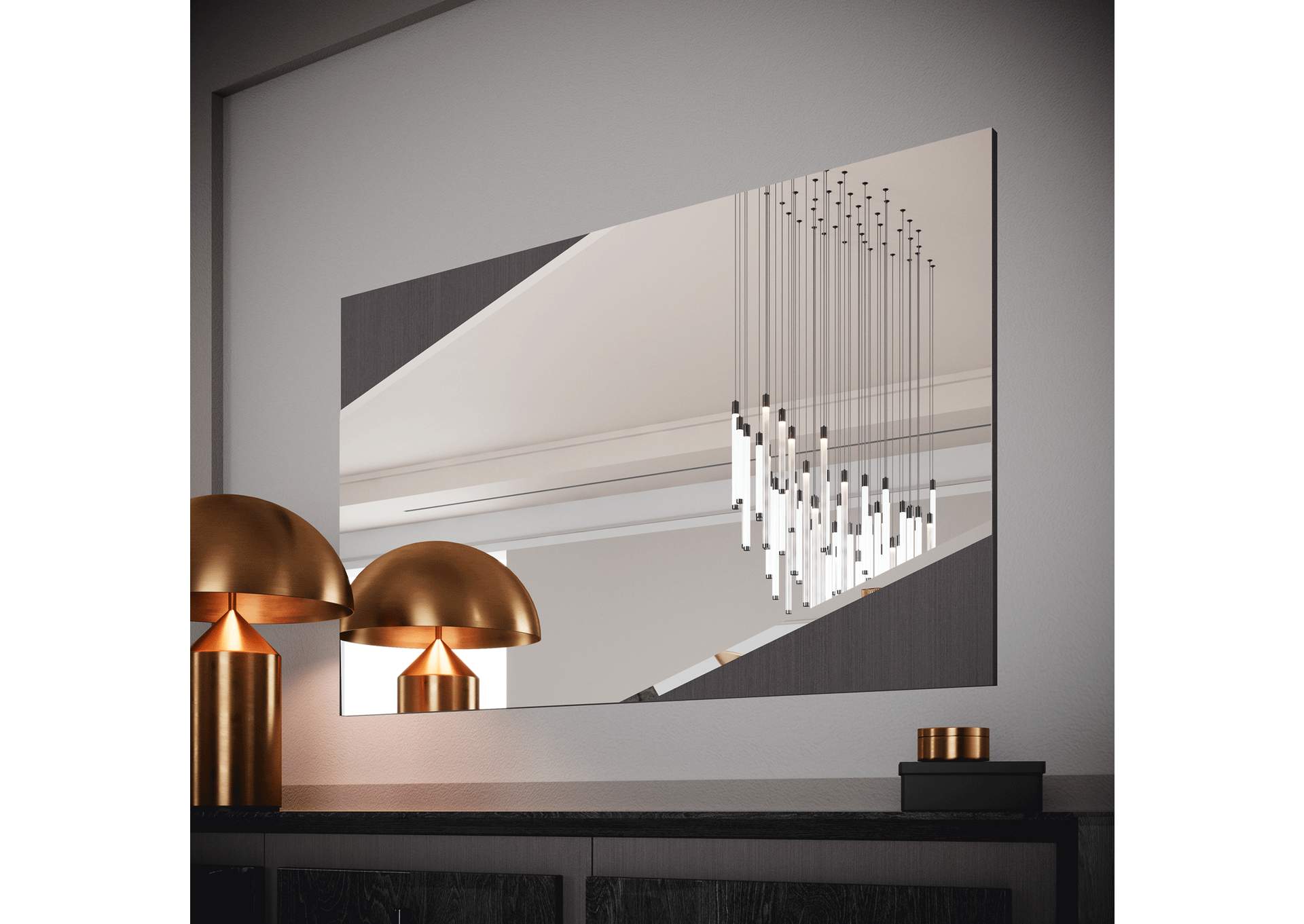 Krystal Mirror for Buffet SET image 1