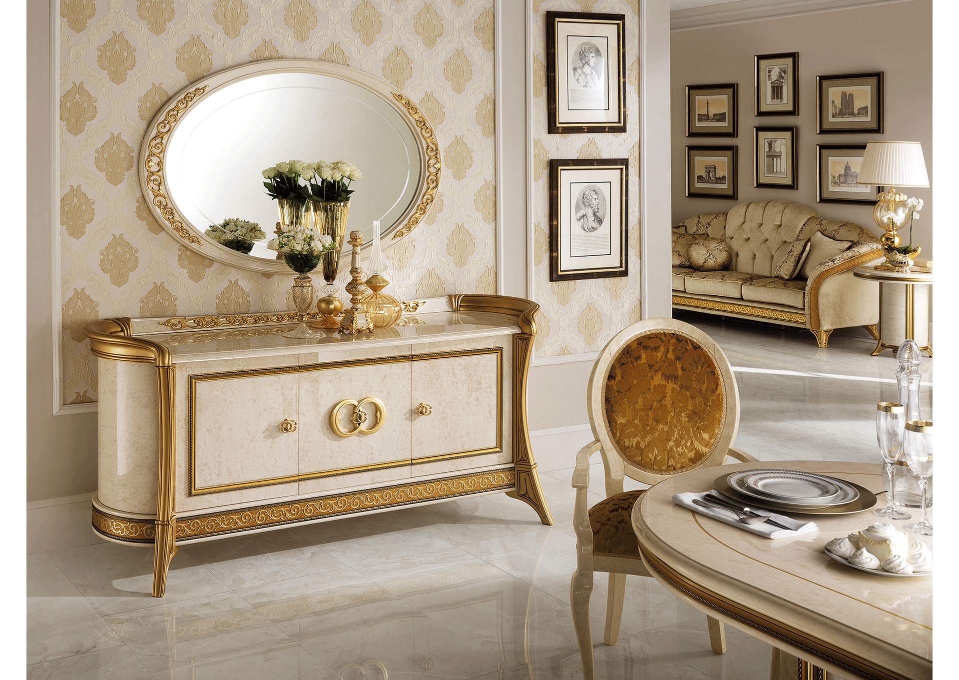 Melodia Mirror for Buffet - Vanity Dresser SET image 3