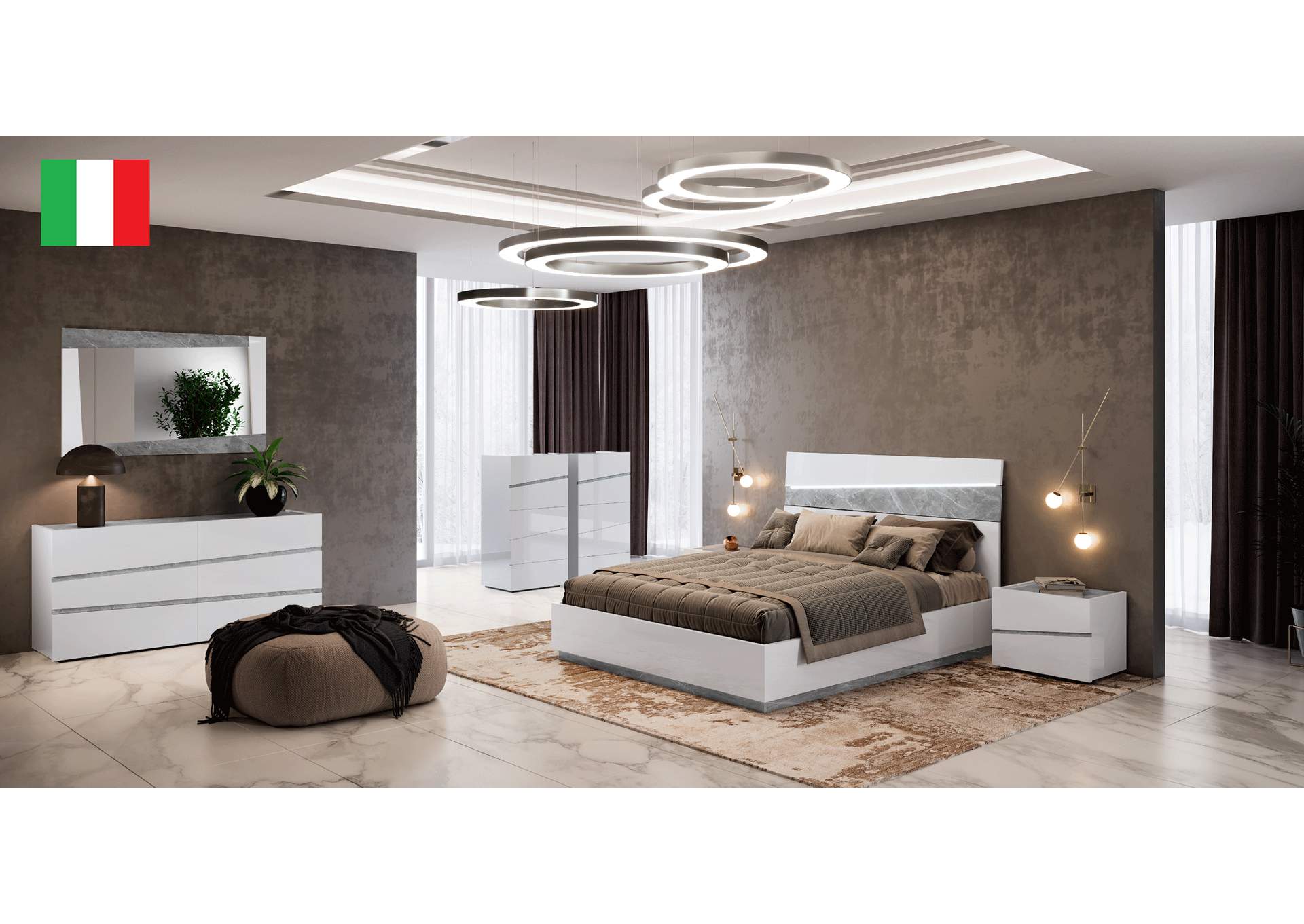 Alba Bedroom with Light By Camel Group Italy SET image 1