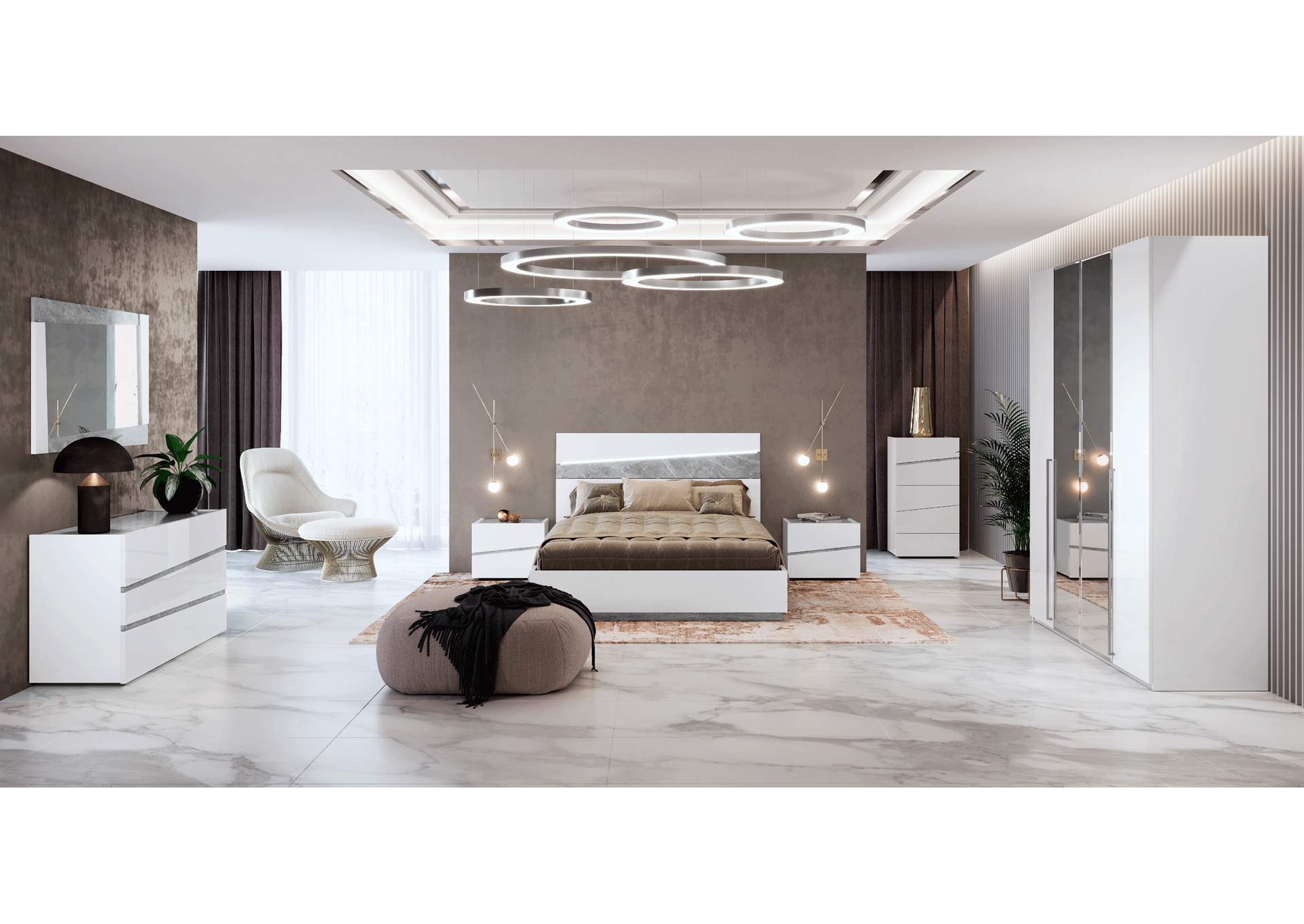 Alba Bedroom with Light By Camel Group Italy SET image 8