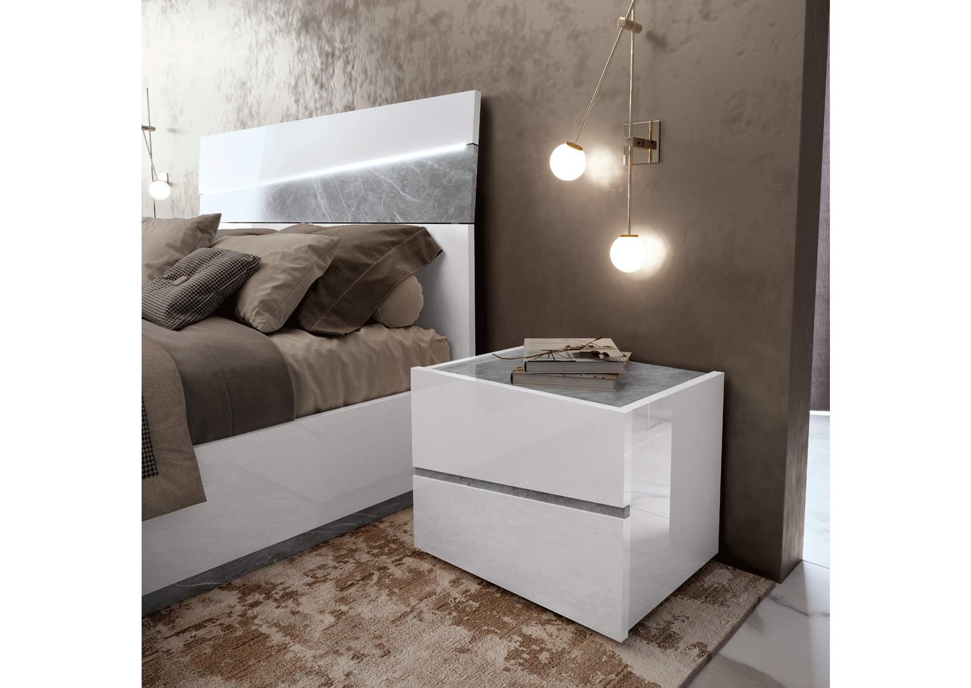 Alba Bedroom with Light By Camel Group Italy SET image 9
