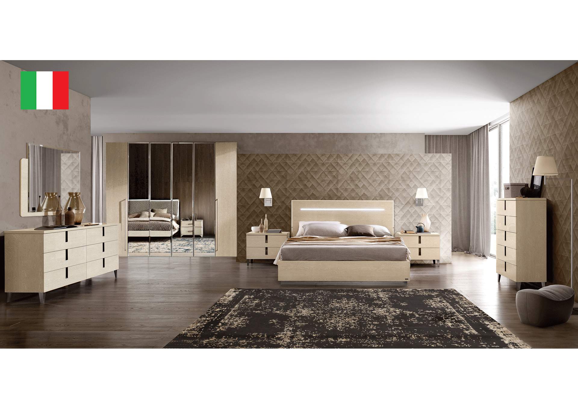 Camel Ambra Bedroom SET image 1