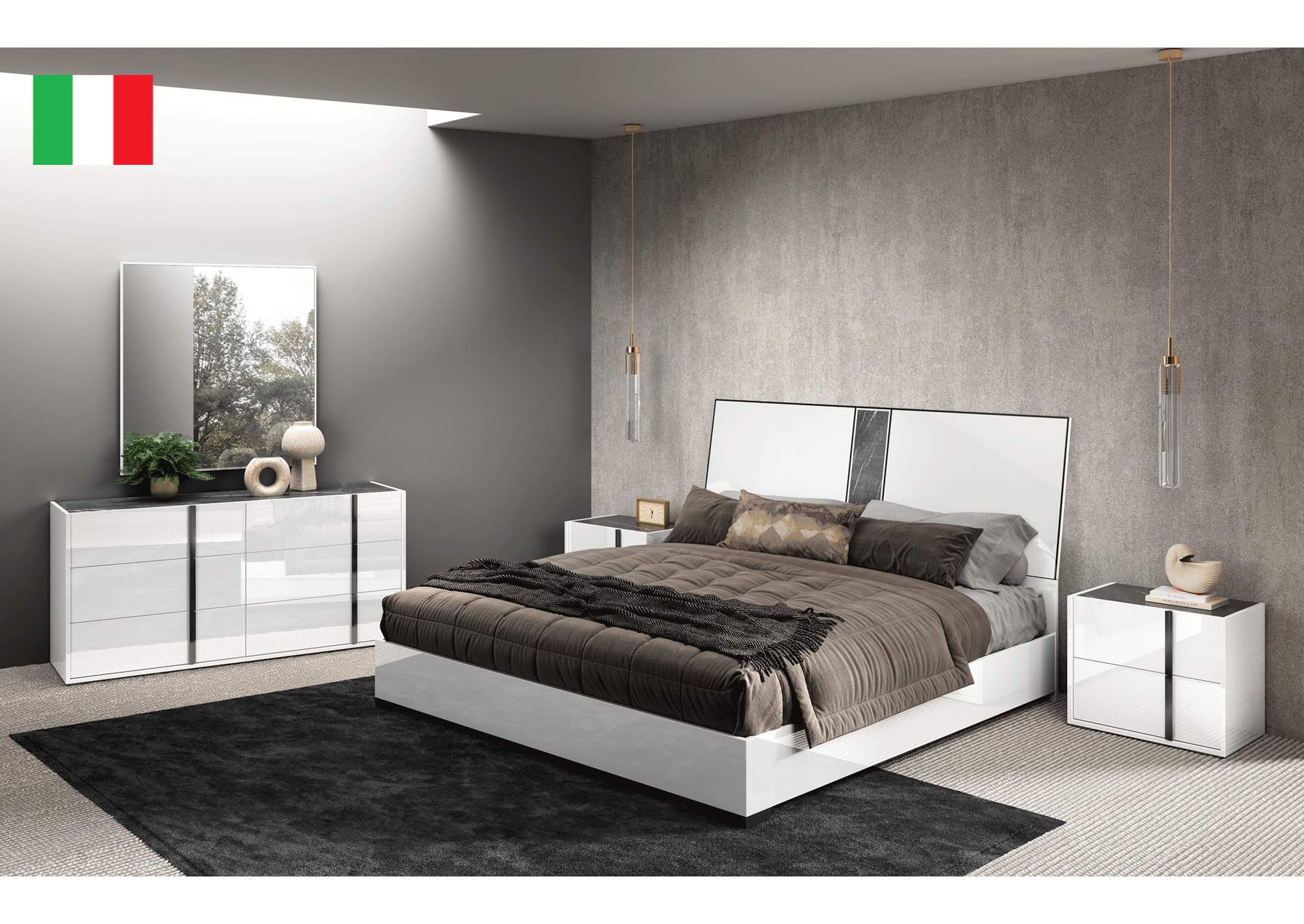 Bianca Marble Bedroom SET image 1