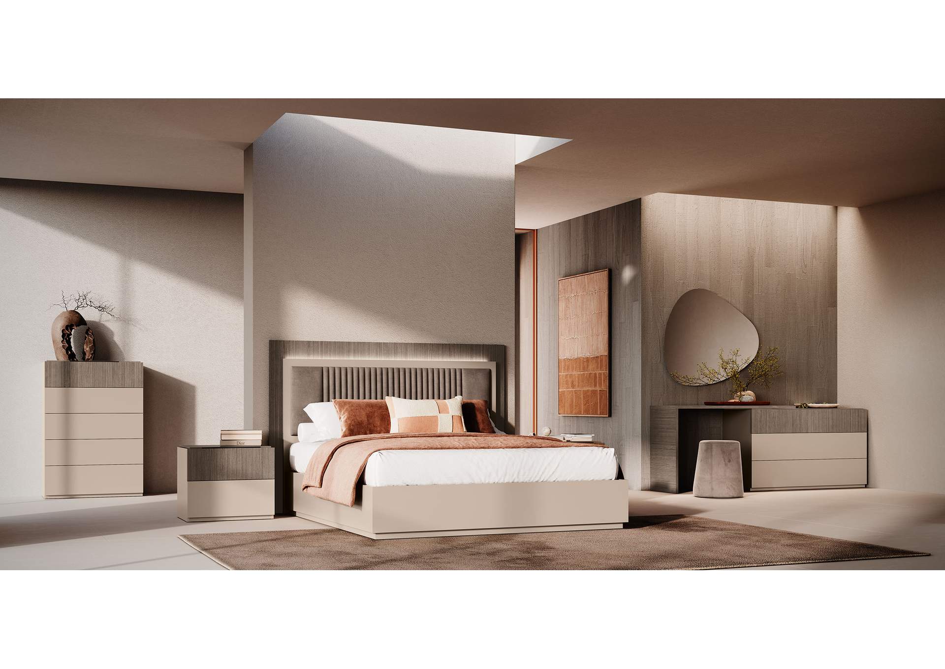 Camel Essenza Bedroom SET image 1