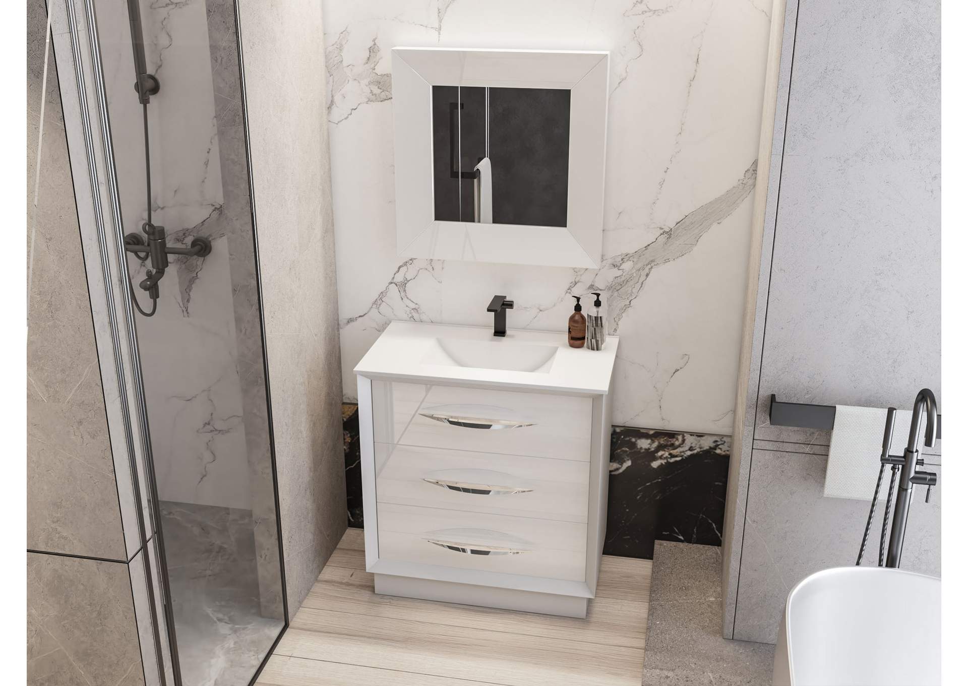 Carmen Bedroom White SET image 6