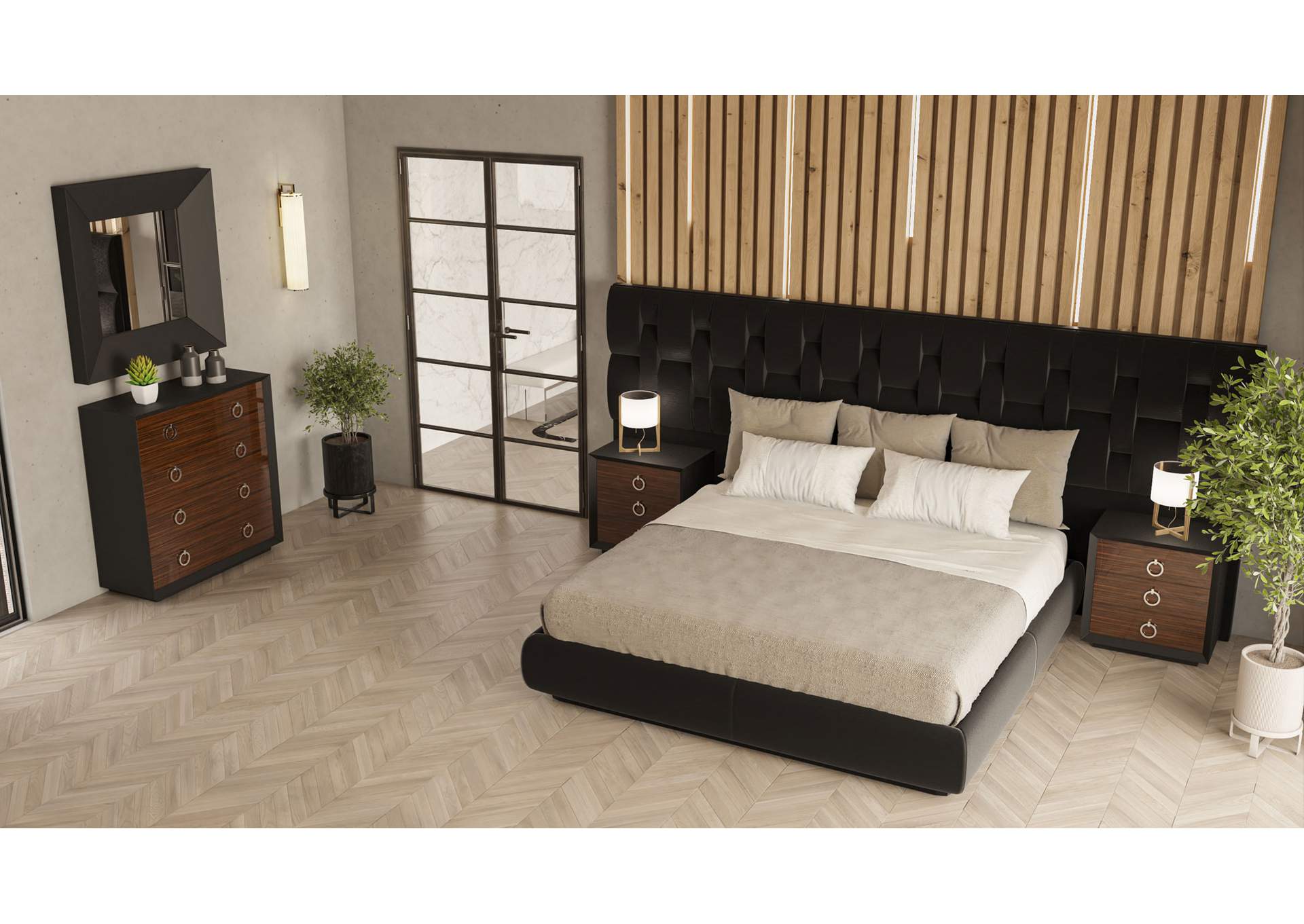 Emporio Black Bedroom SET image 10