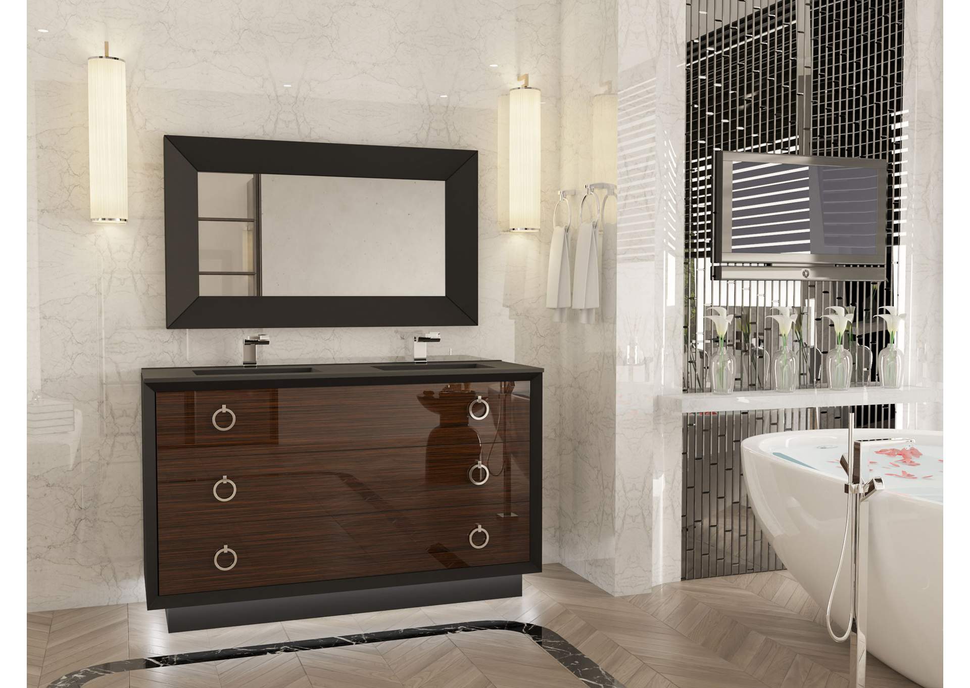 Emporio Black Bedroom SET image 11