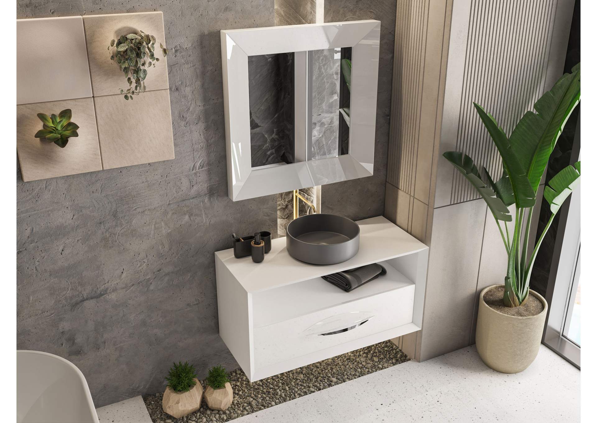 Emporio White Bedroom SET image 14