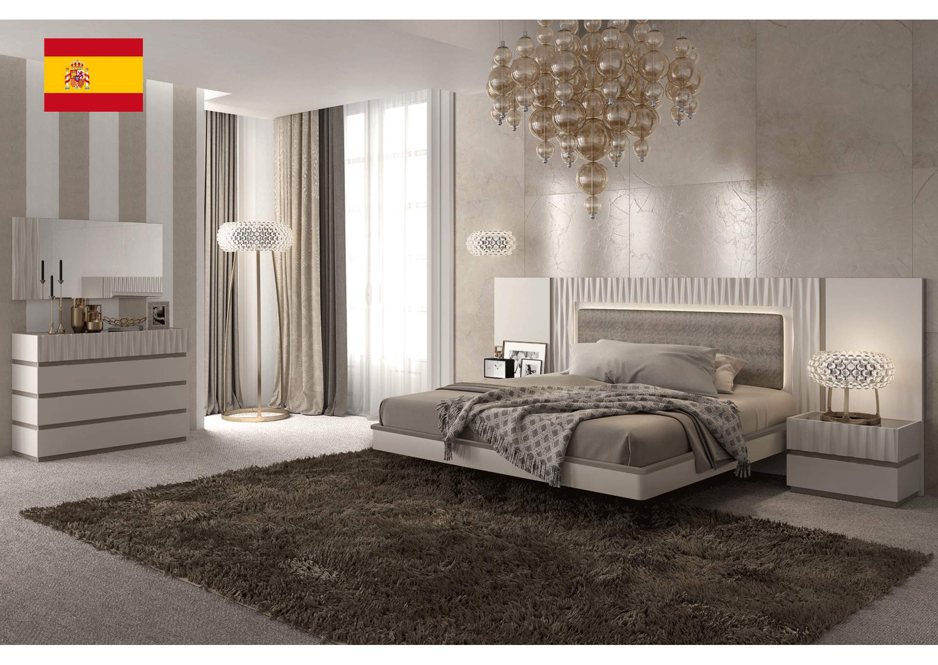 Marina Taupe Bedroom SET image 1
