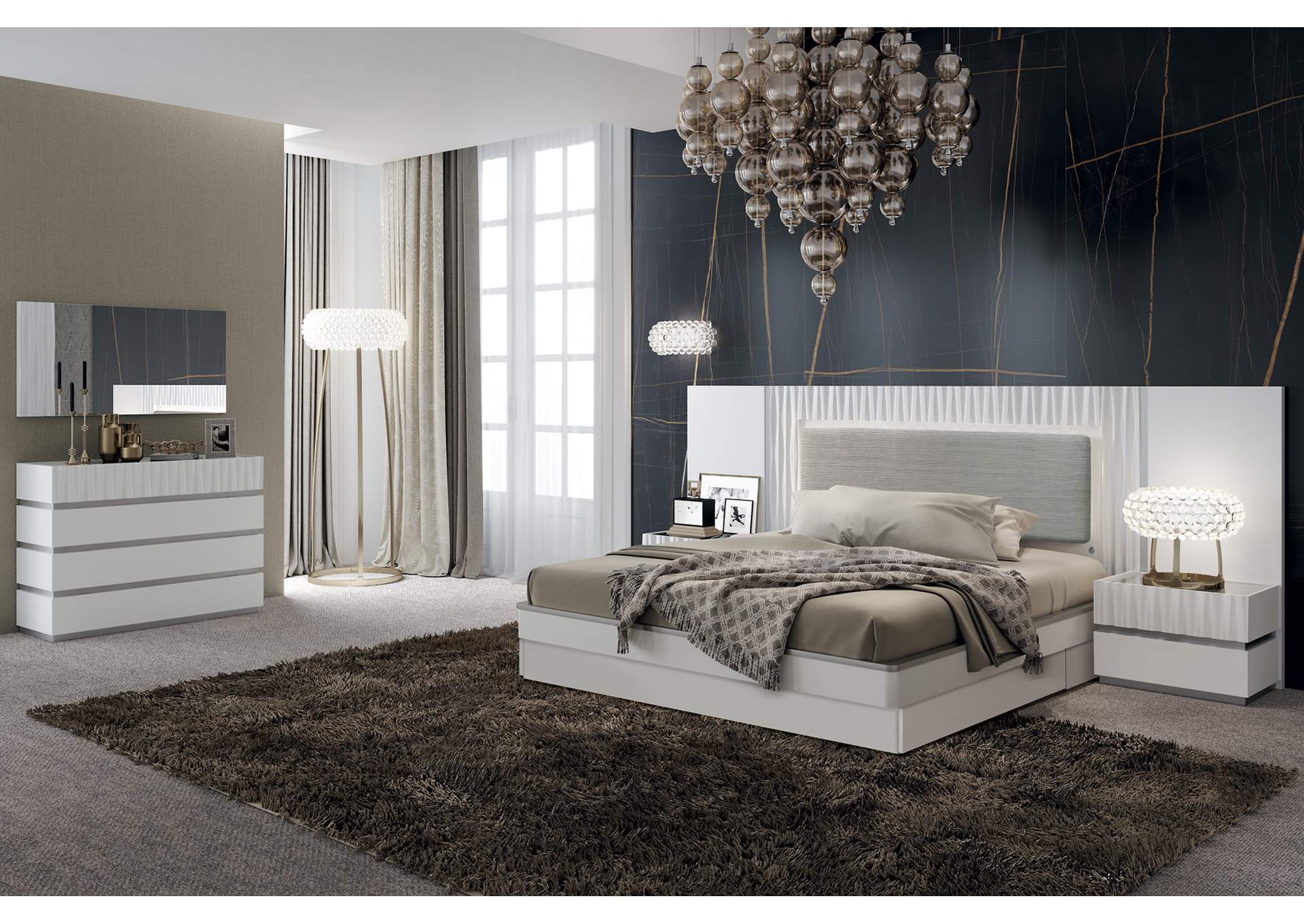 Marina White Bedroom SET image 12