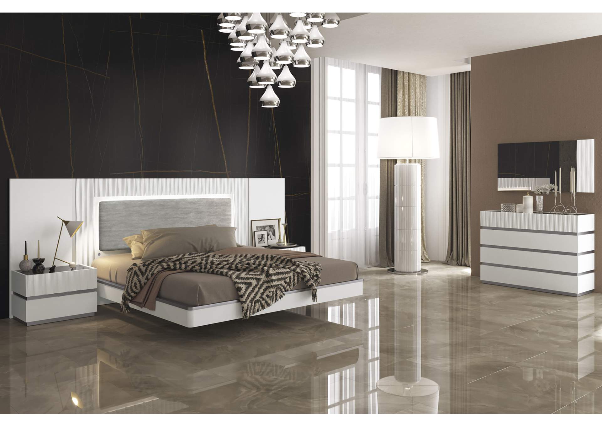 Marina White Bedroom SET image 13