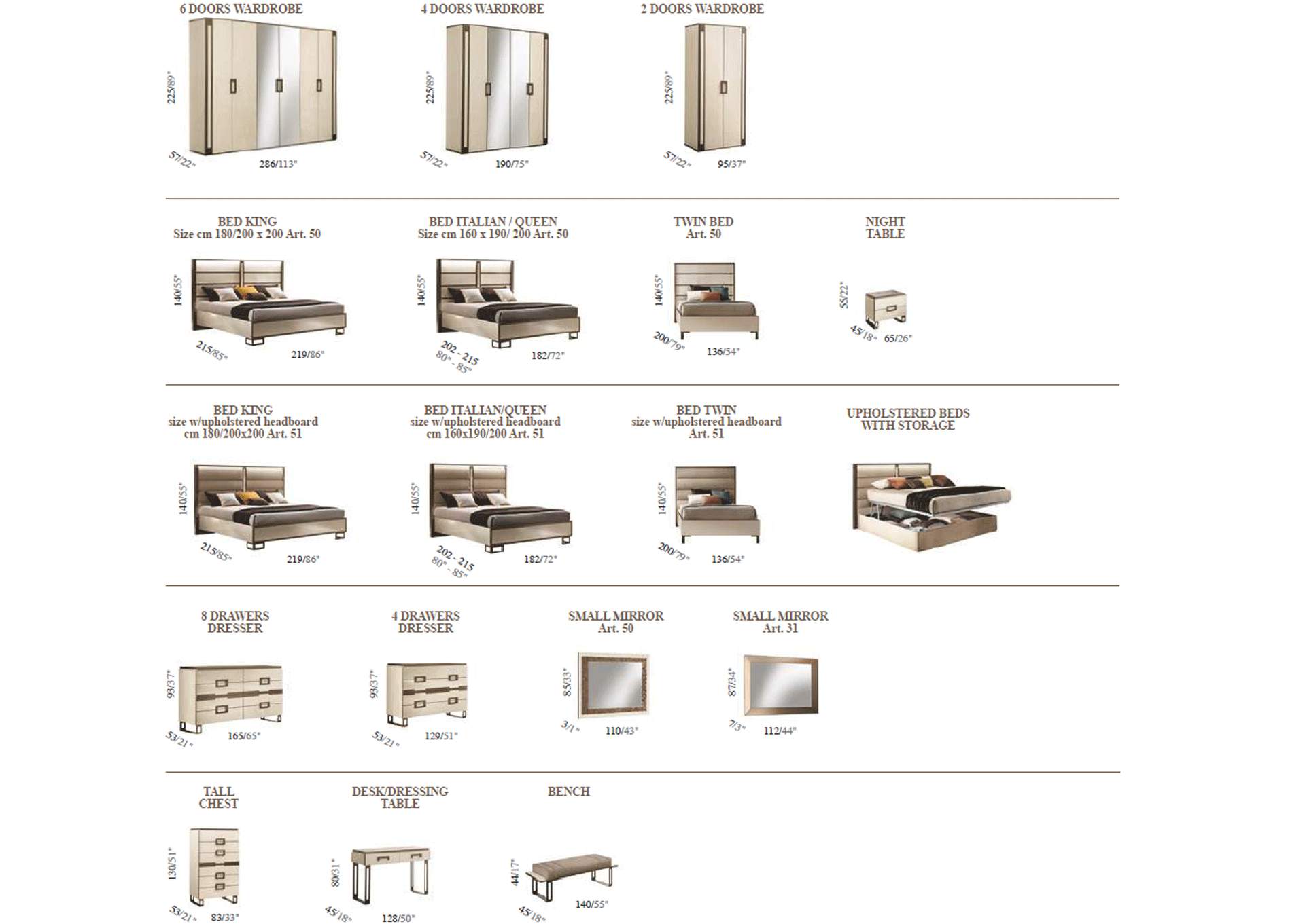 Poesia Bedroom with Light SET image 3