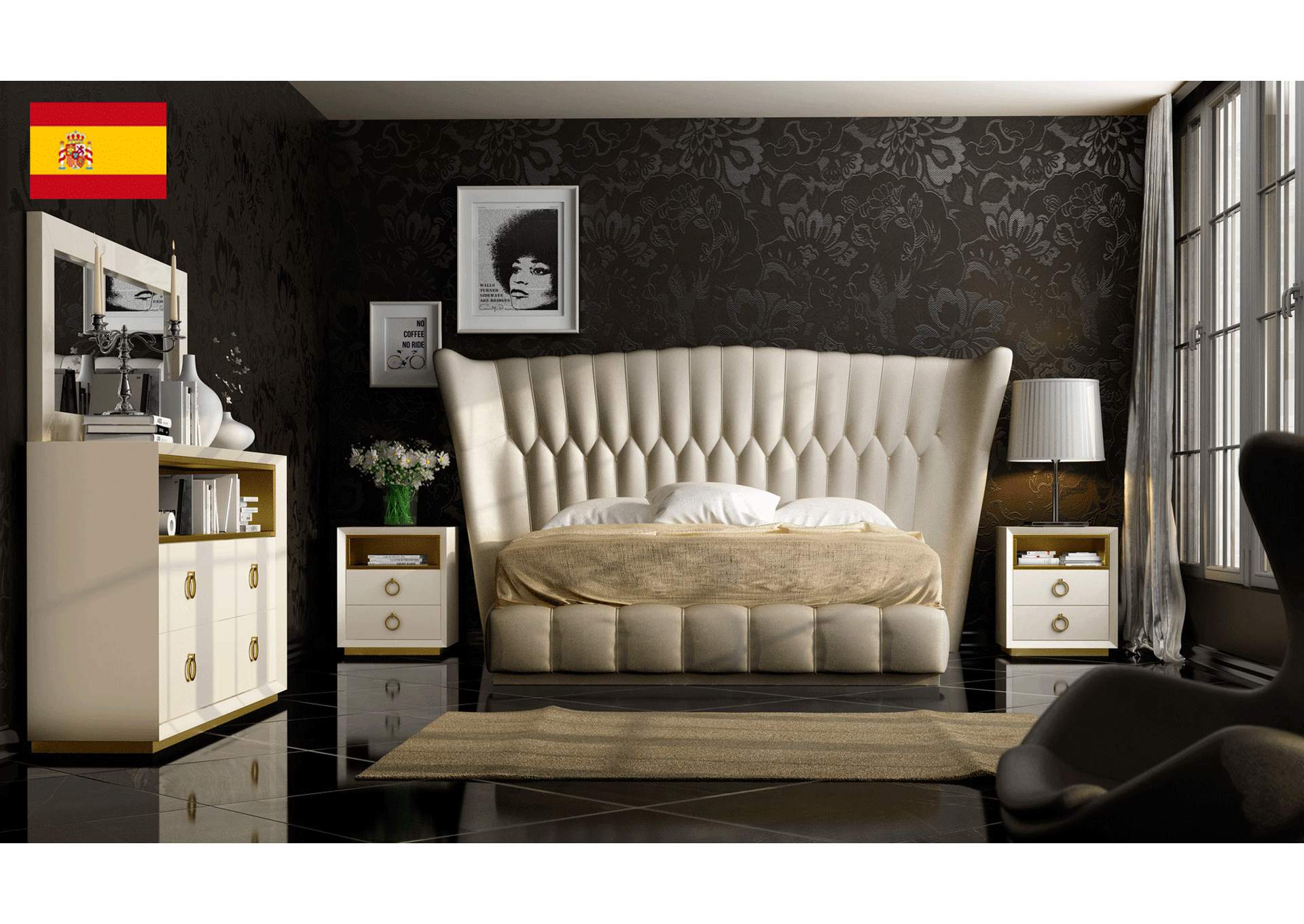 Velvet Bedroom SET image 1