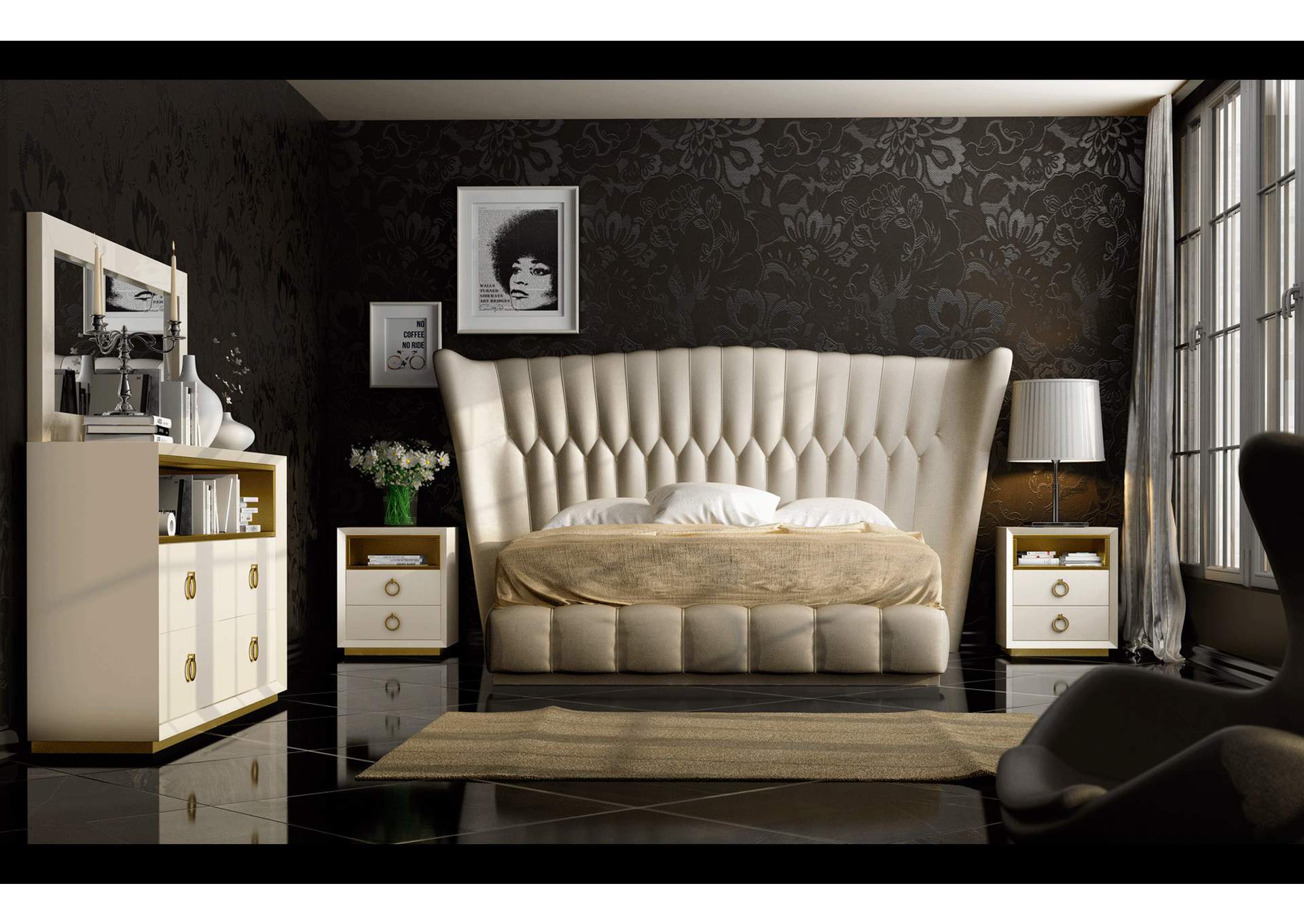 Velvet Bedroom SET image 11
