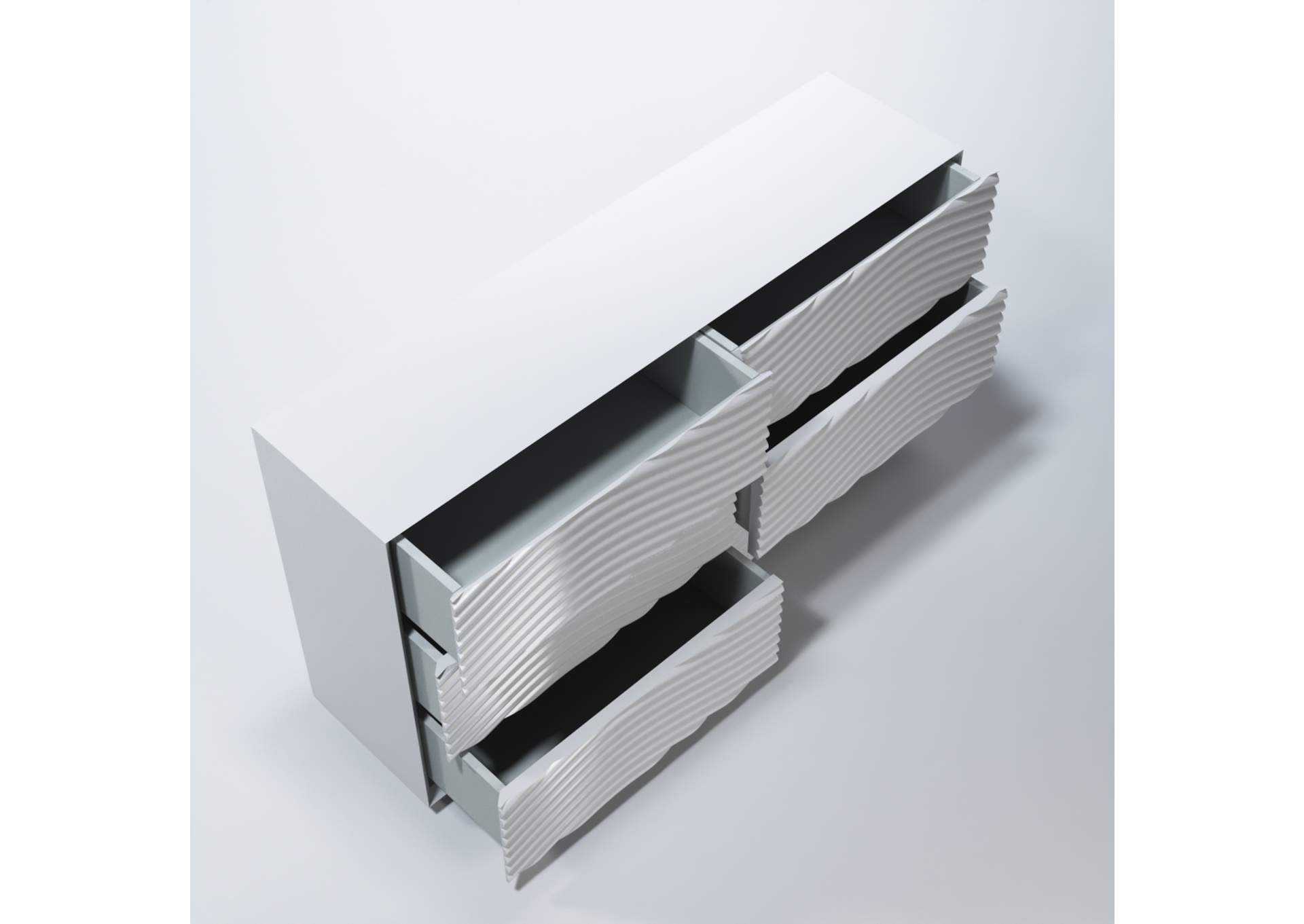 Wave Bedroom White SET image 10