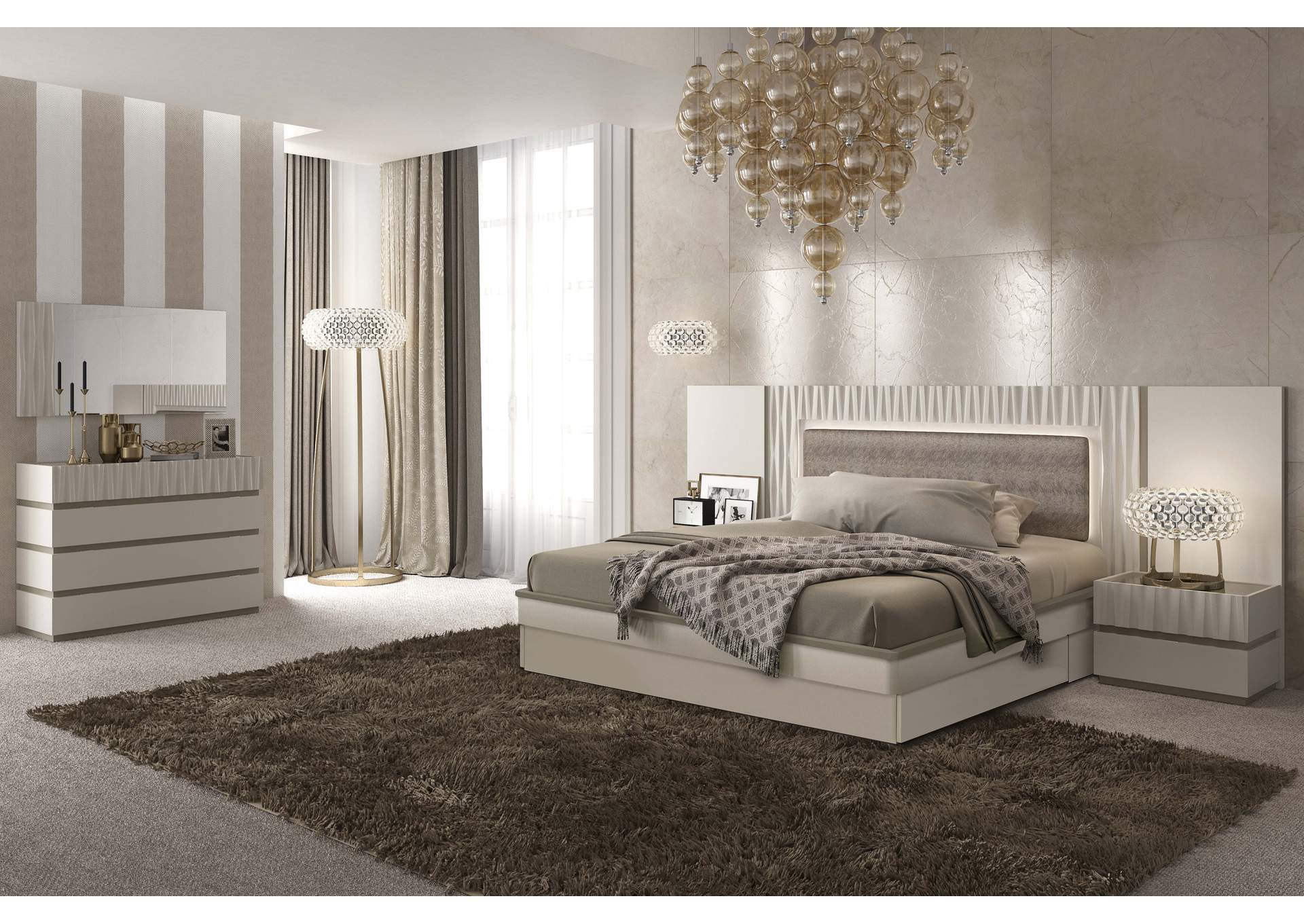 Marina Taupe Bedroom SET image 7