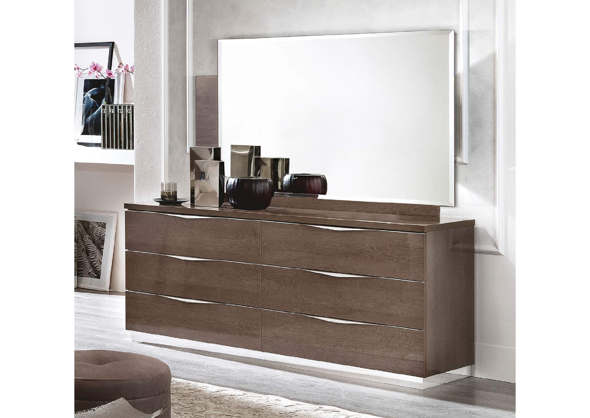 Platinum Queen Drop Bedroom Silver Birch SET image 9