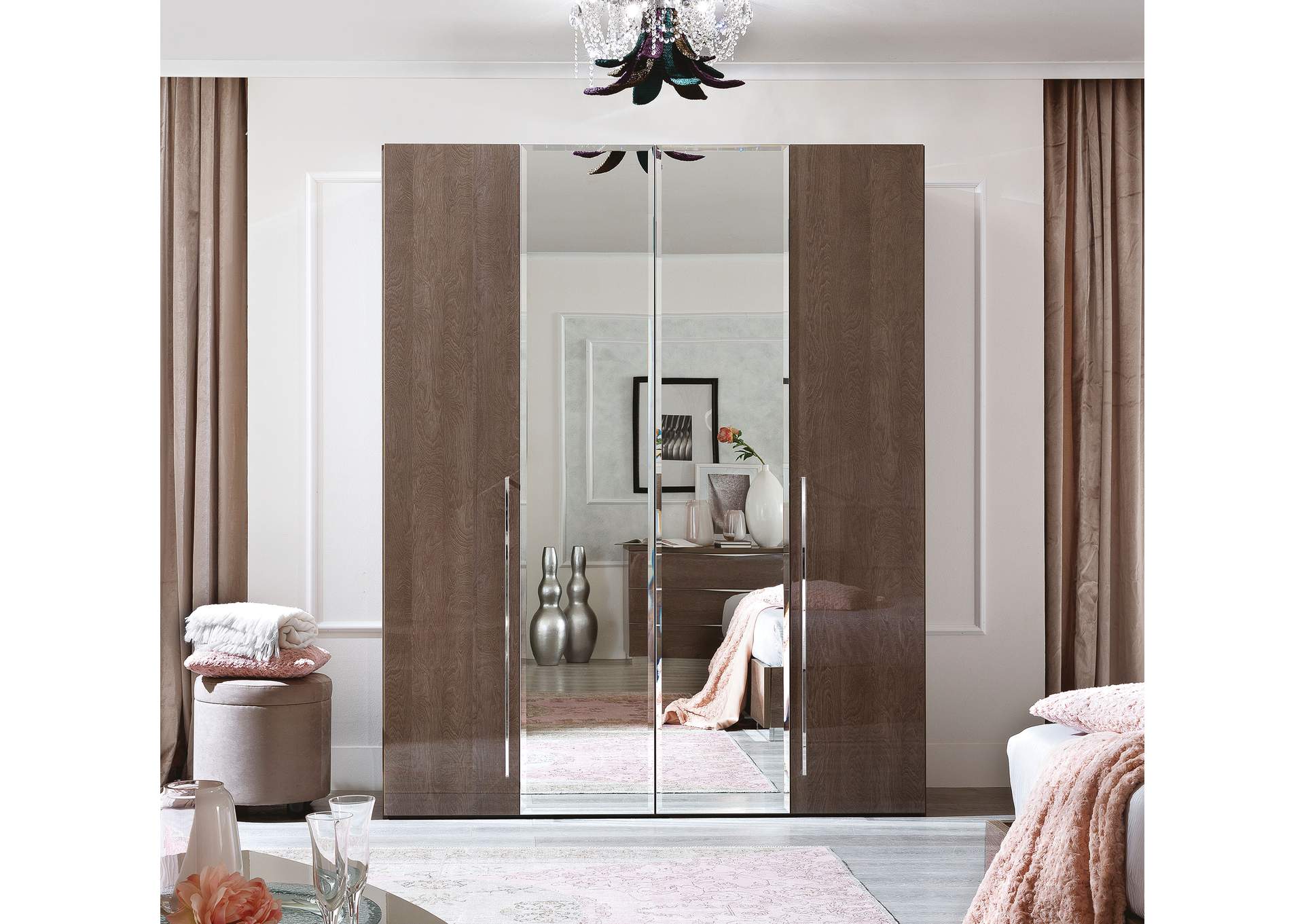 Platinum Queen Drop Bedroom Silver Birch SET image 10