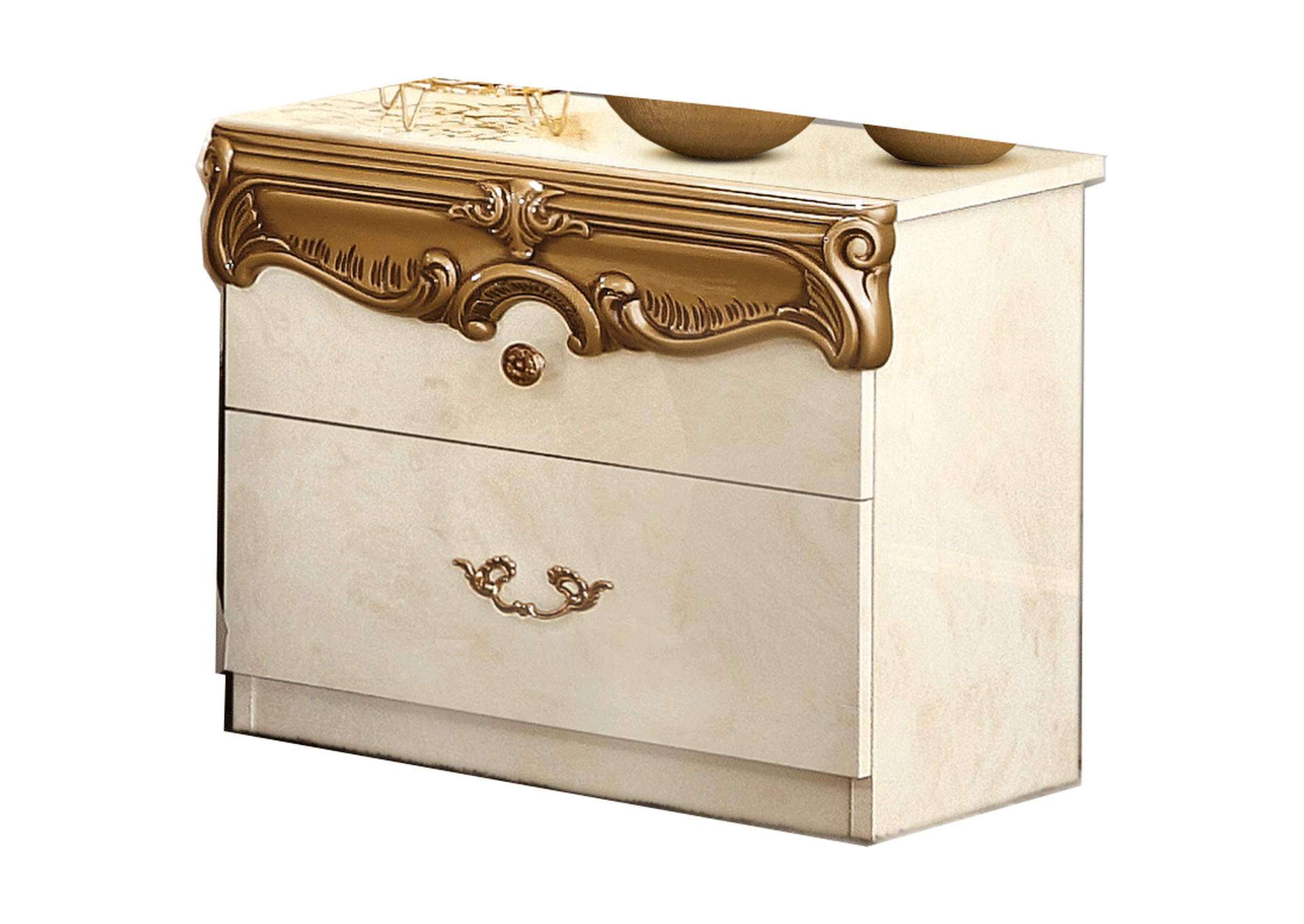 Barocco Ivory - Gold Nightstand SET image 1