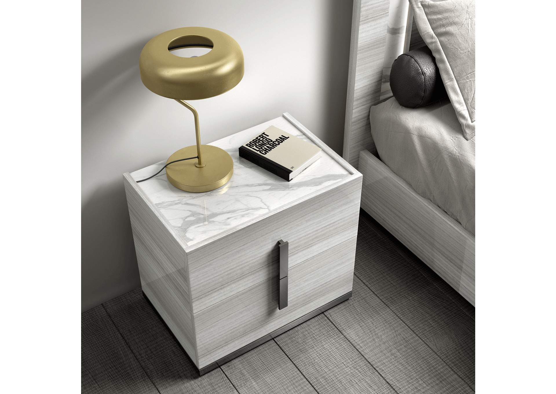 Carrara Nightstand Grey SET image 3