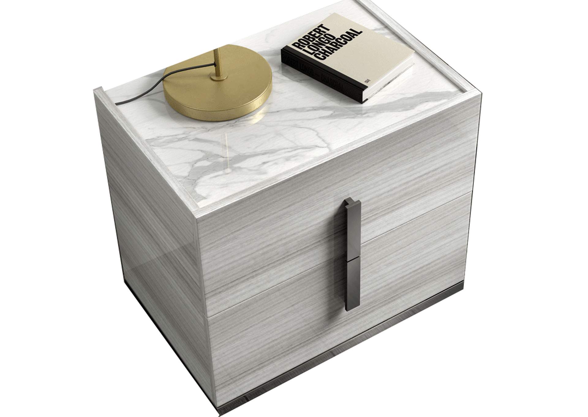 Carrara Nightstand Grey SET image 1
