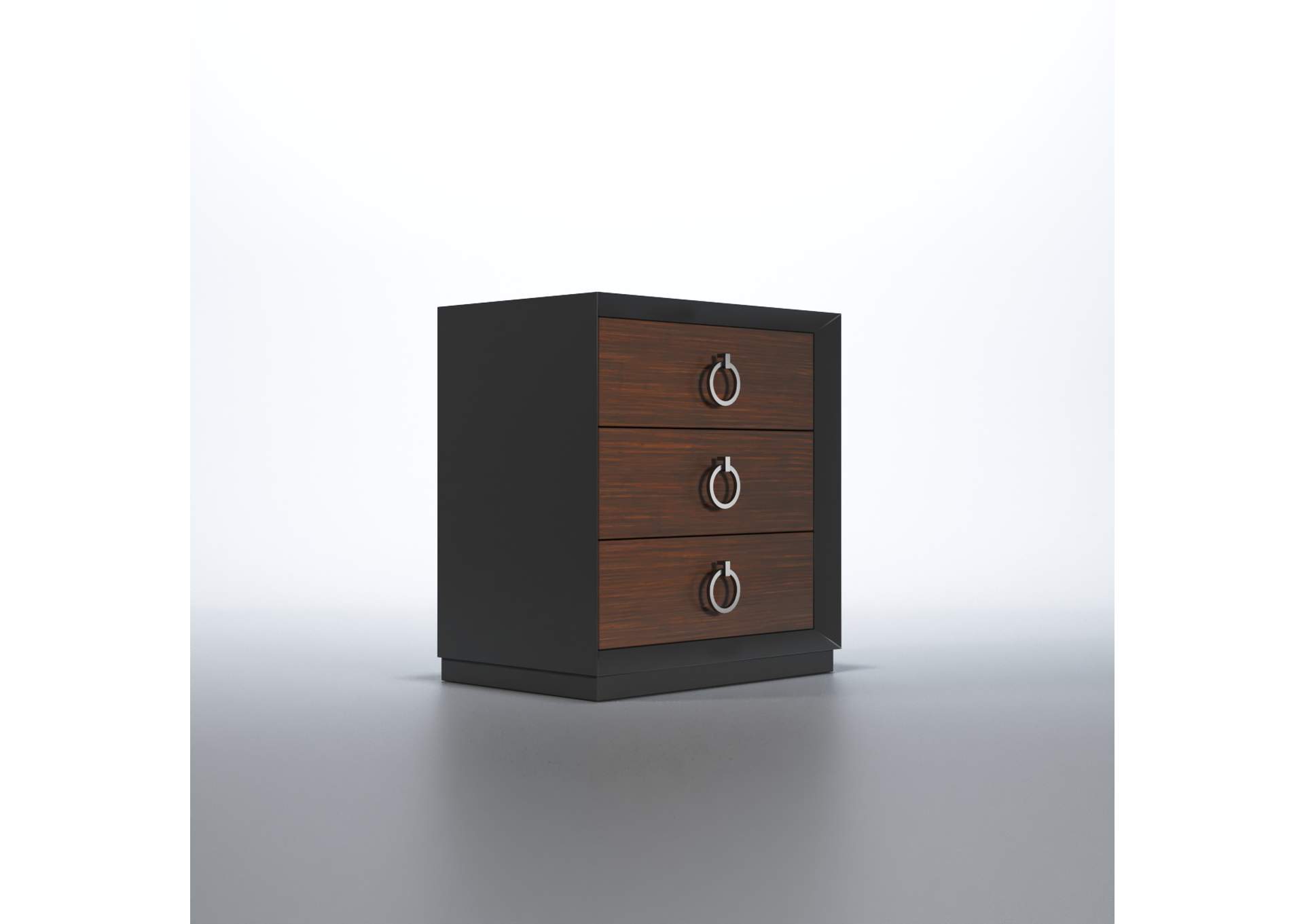 Emporio Black Nightstand SET image 3