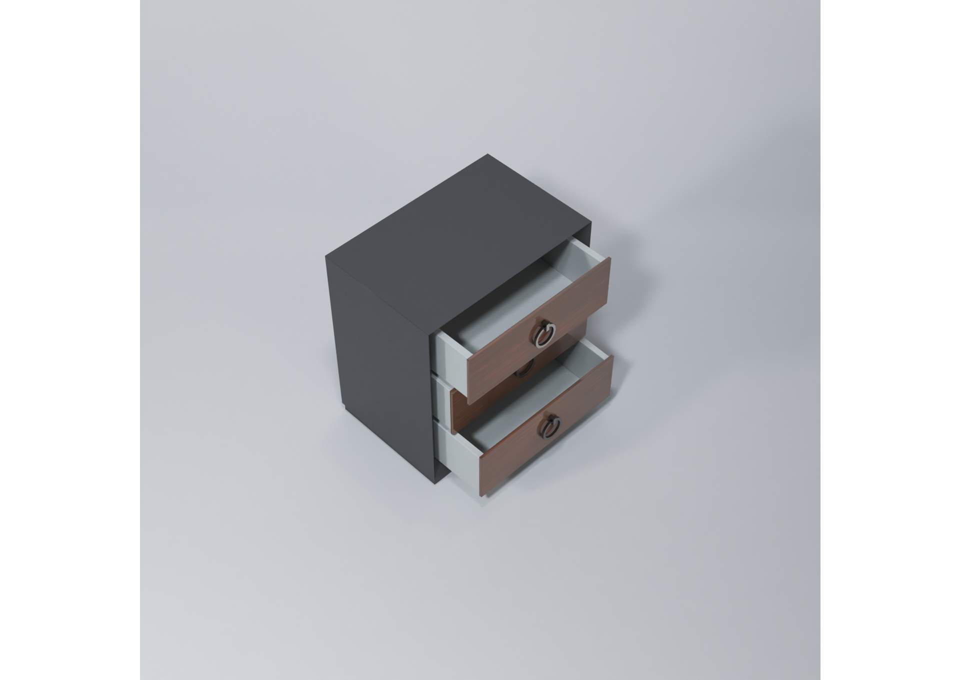 Emporio Black Nightstand SET image 4