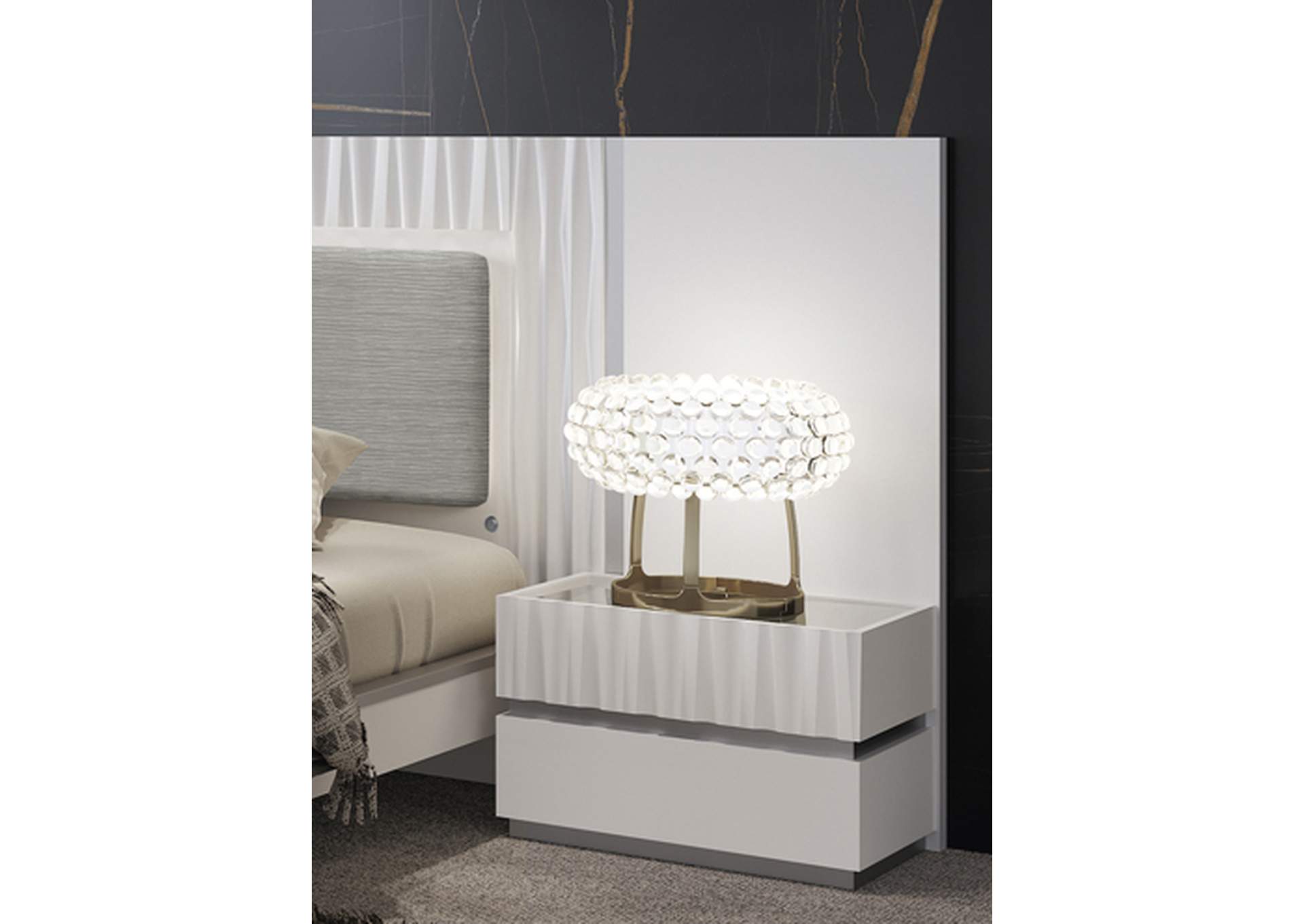 Marina Nightstand White SET image 3