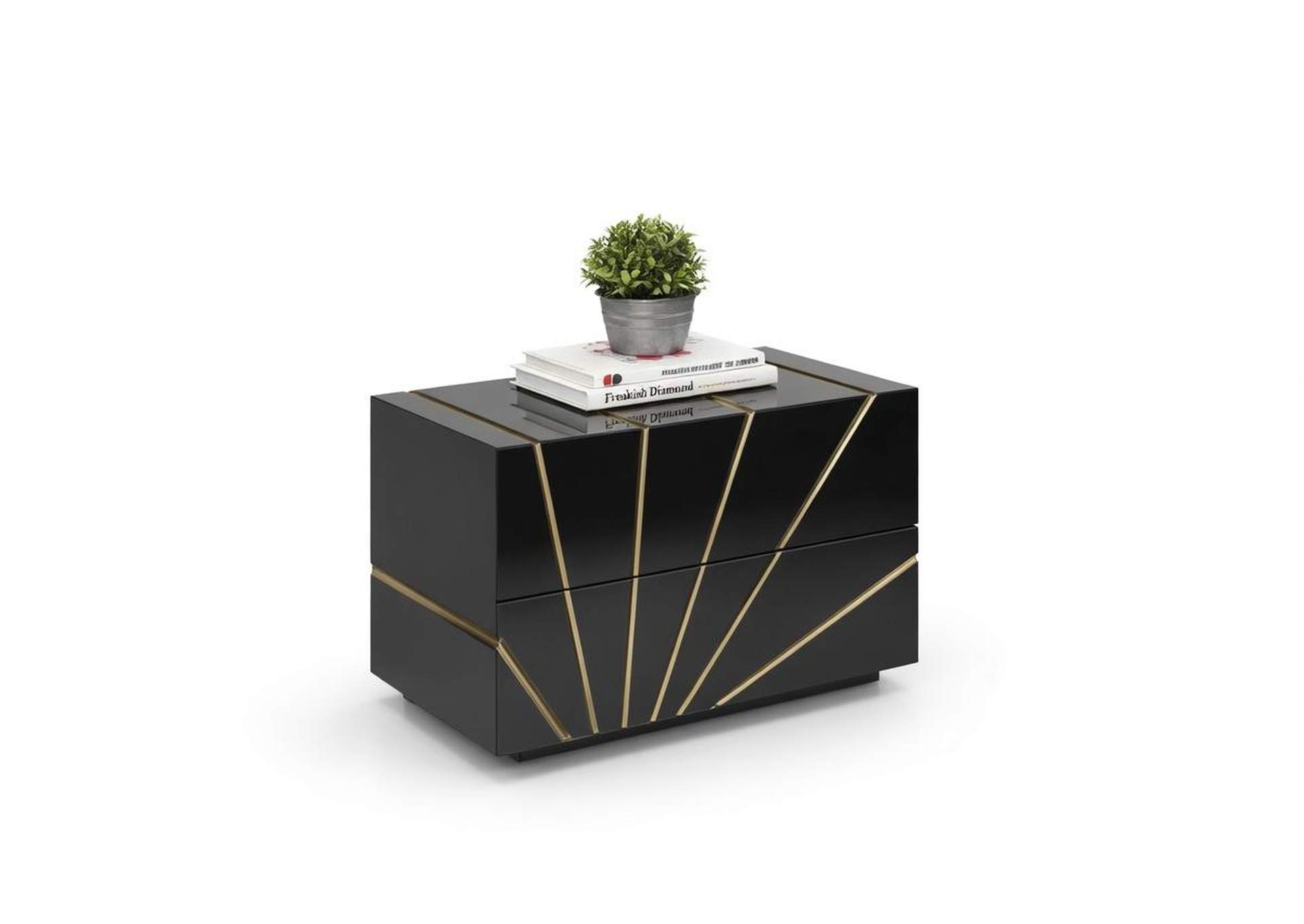 Oro Black Nightstand image 1