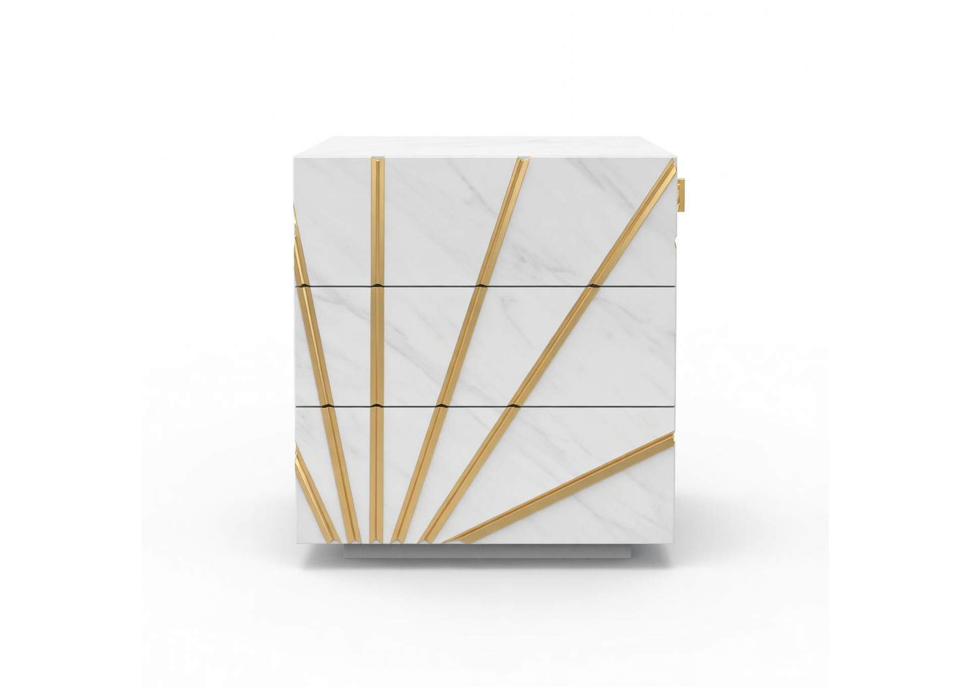 Oro White Nightstand image 1