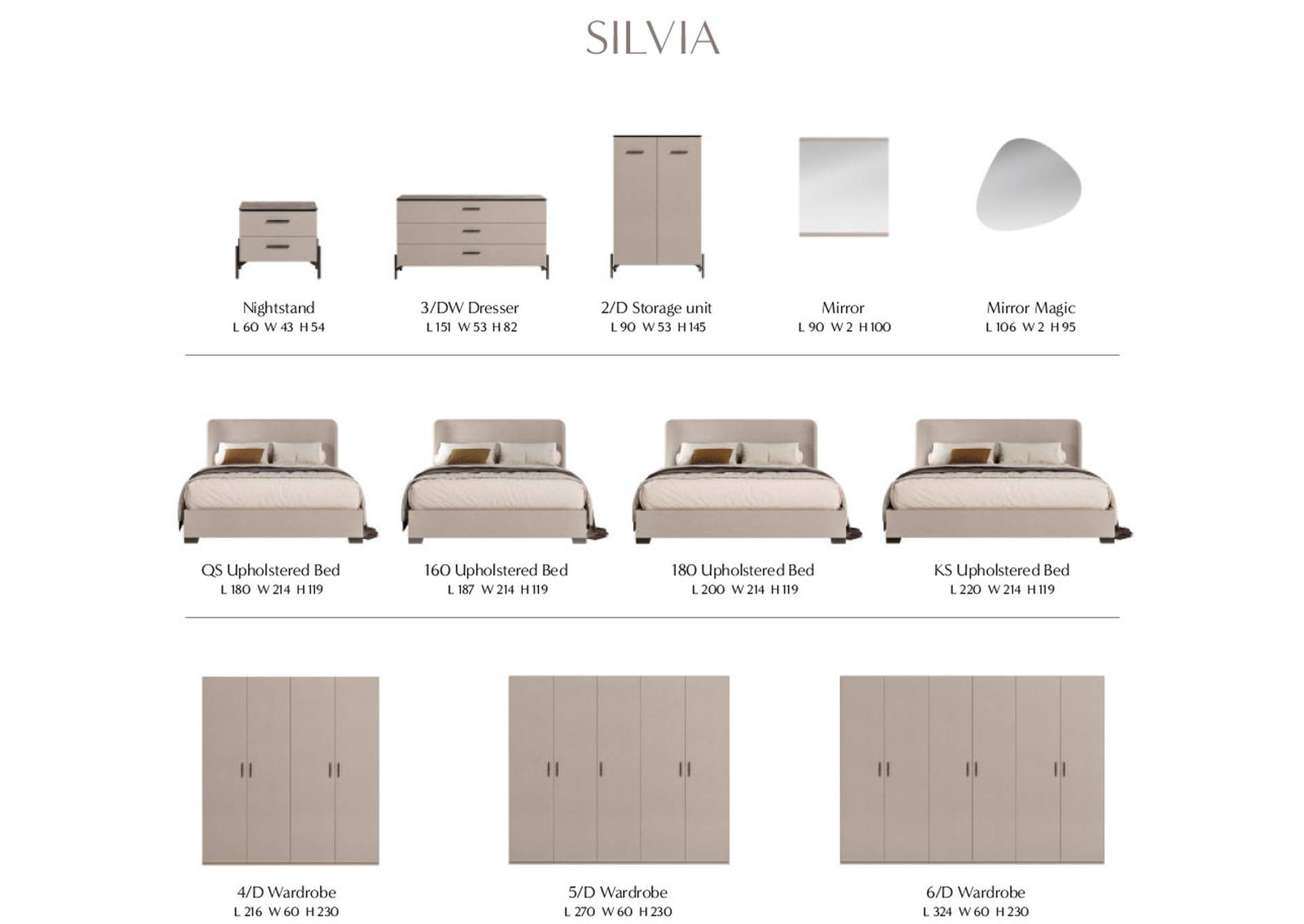 Silvia Nightstand SET image 4