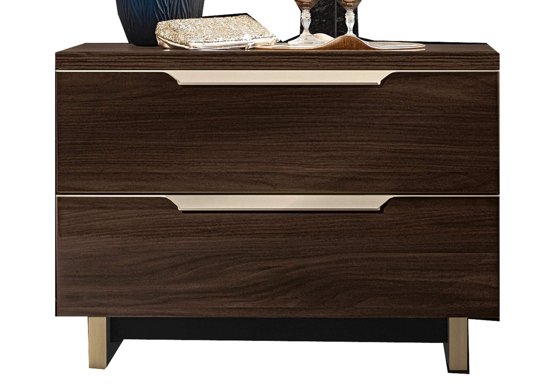 Smart Nightstand Walnut SET image 1