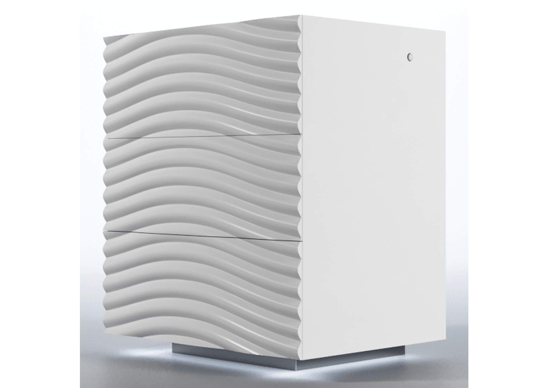 Wave Nightstand White SET image 1