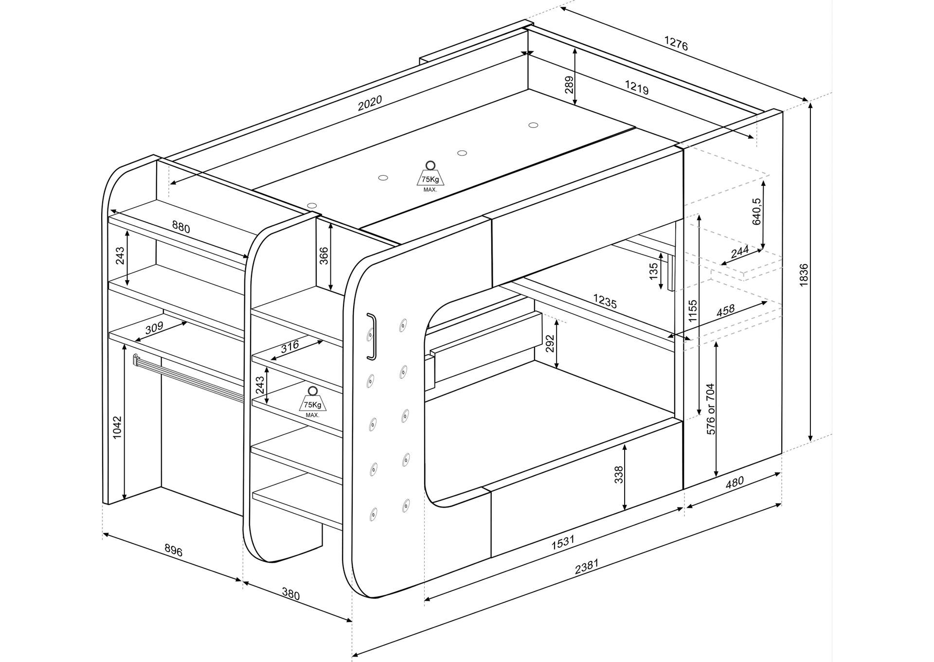 Gamer Bed Red & Black SET image 9